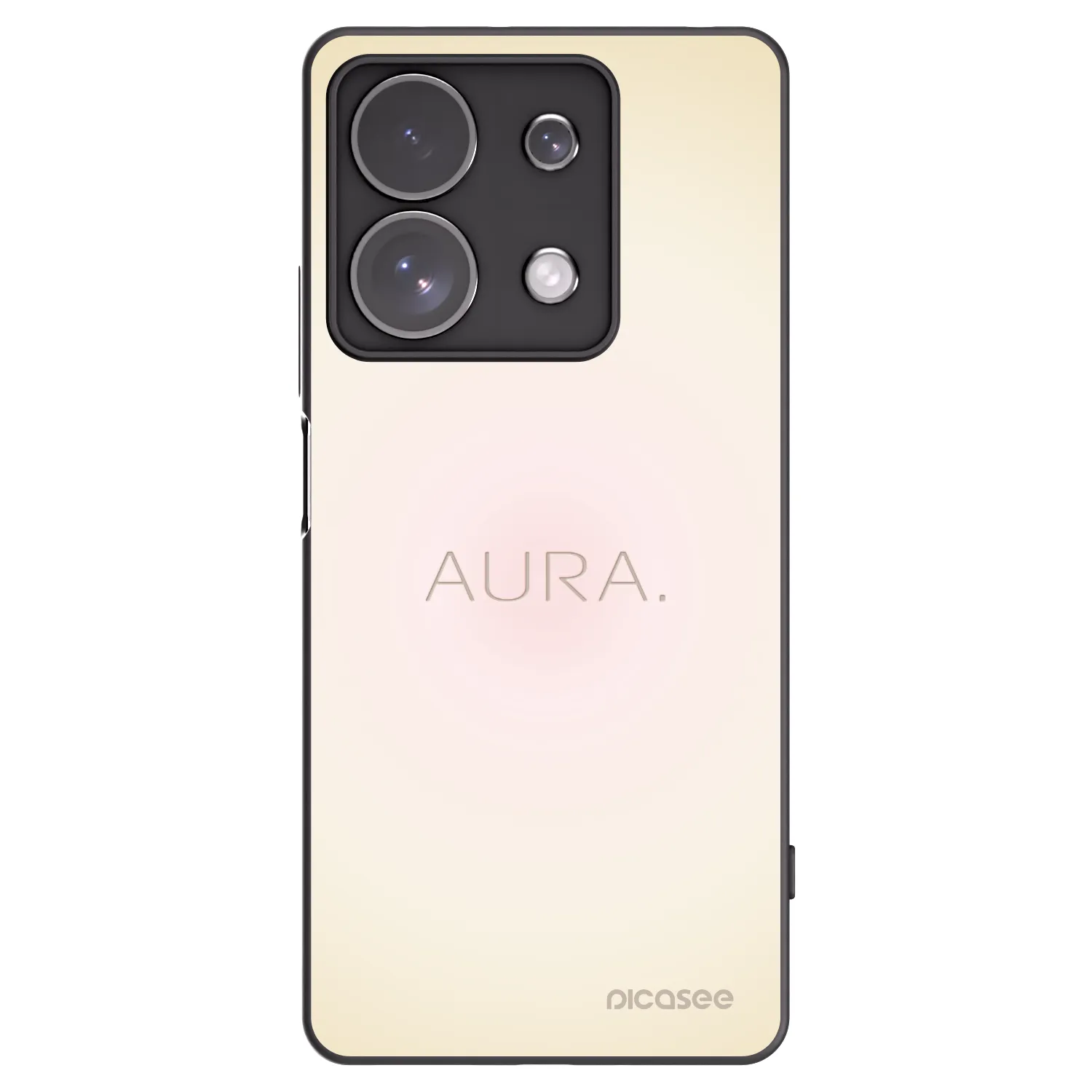 Picasee silikonowe czarne etui na Xiaomi Redmi Note 13 Pro 4G - Aura