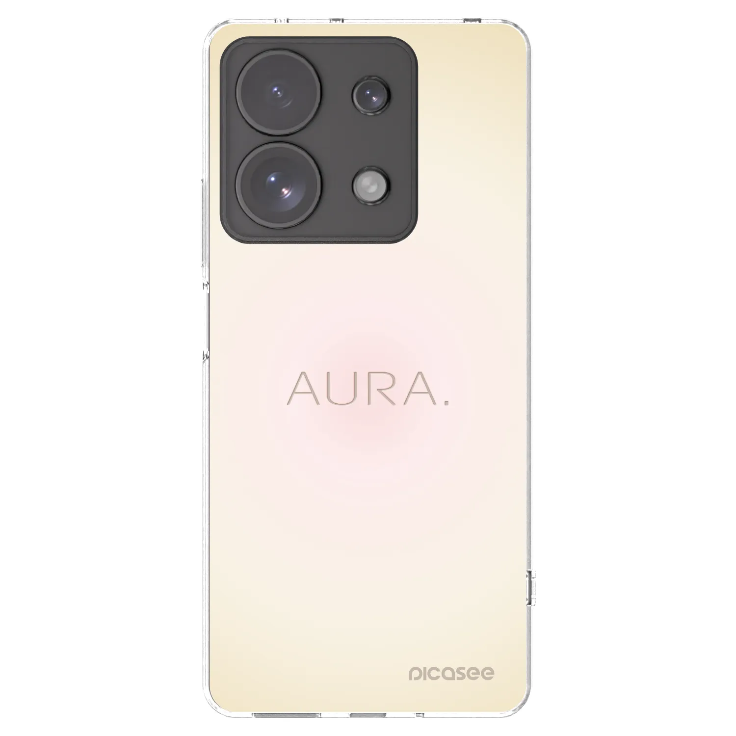 Picasee silikonowe przeźroczyste etui na Xiaomi Redmi Note 13 Pro 4G - Aura