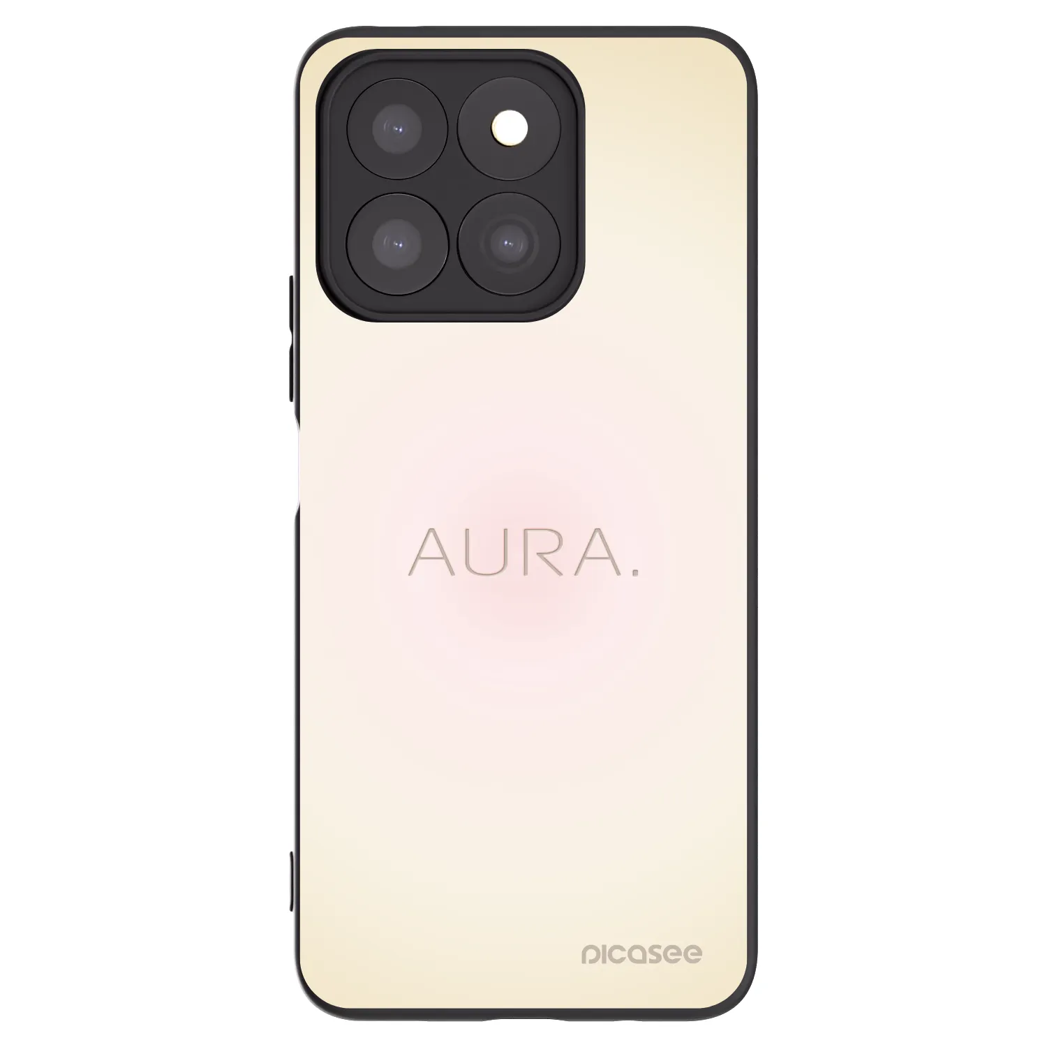 Picasee silikonowe czarne etui na Honor X8b - Aura