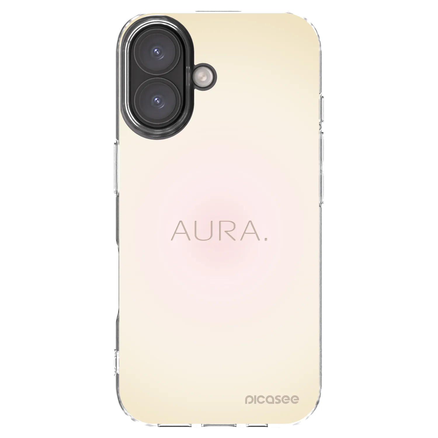 Picasee silikonowe przeźroczyste etui na Apple iPhone 16 - Aura