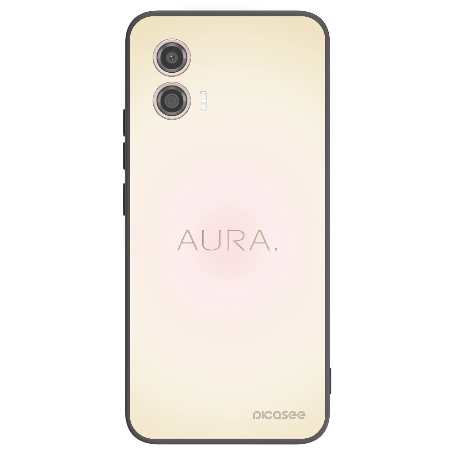 Picasee silikonowe czarne etui na Motorola Moto G53 5G - Aura