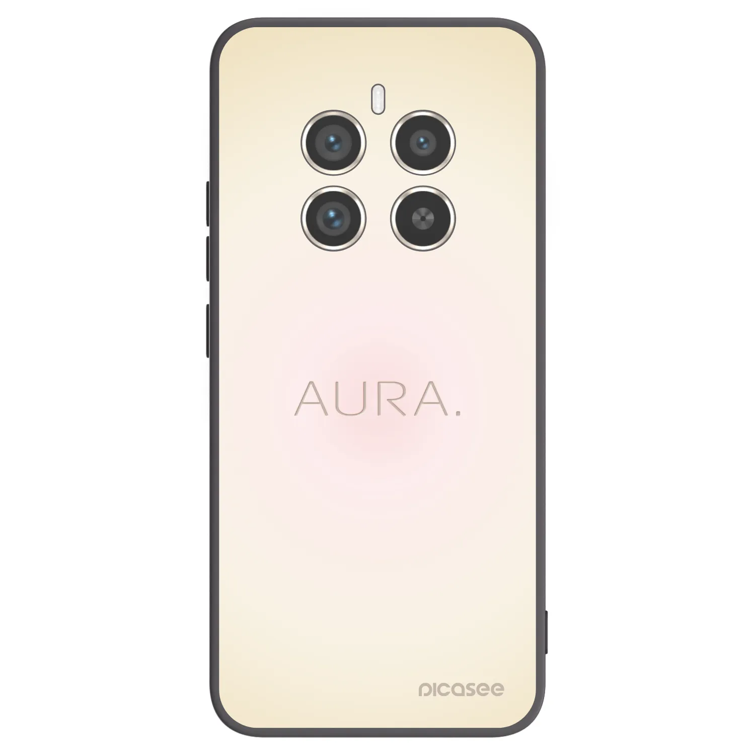 Picasee silikonowe czarne etui na Realme 12 Pro 5G - Aura