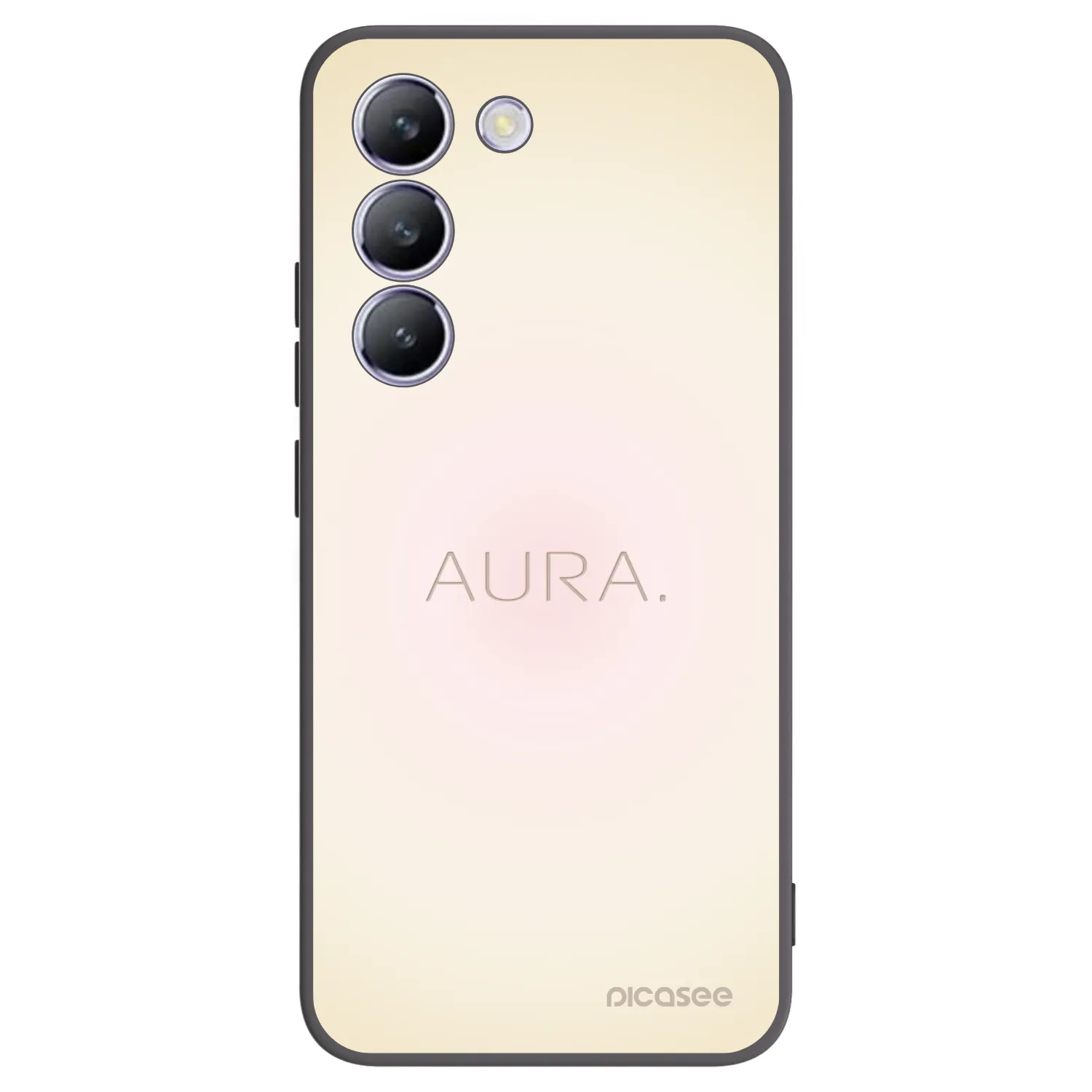 Picasee silikonowe czarne etui na Vivo V40 SE 5G - Aura
