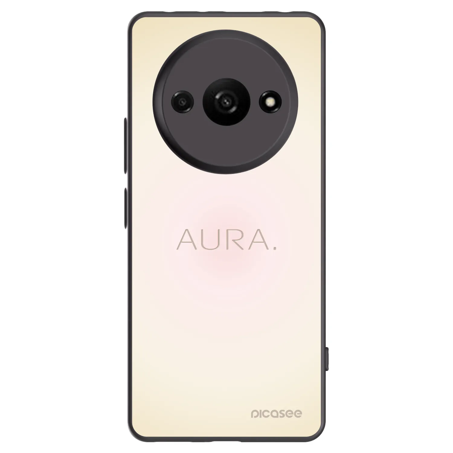 Picasee silikonowe czarne etui na Xiaomi Redmi A3 - Aura