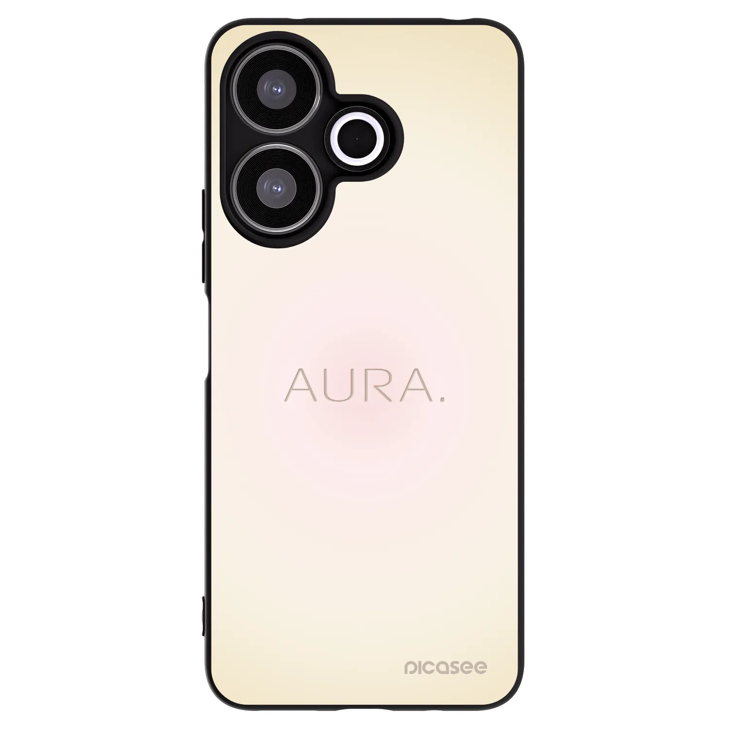 Picasee silikonowe czarne etui na Xiaomi Redmi 13 4G - Aura