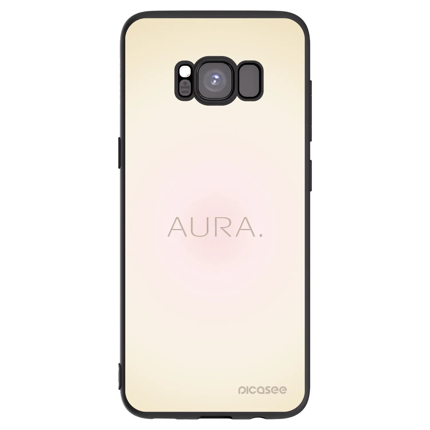 Picasee silikonowe czarne etui na Samsung Galaxy S8 G950F - Aura