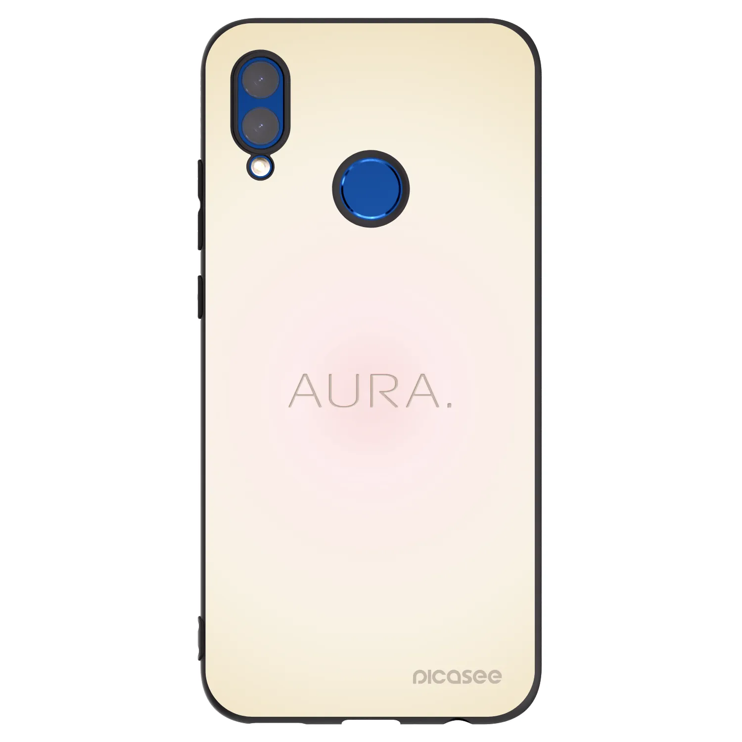 Picasee silikonowe czarne etui na Honor 10 Lite - Aura