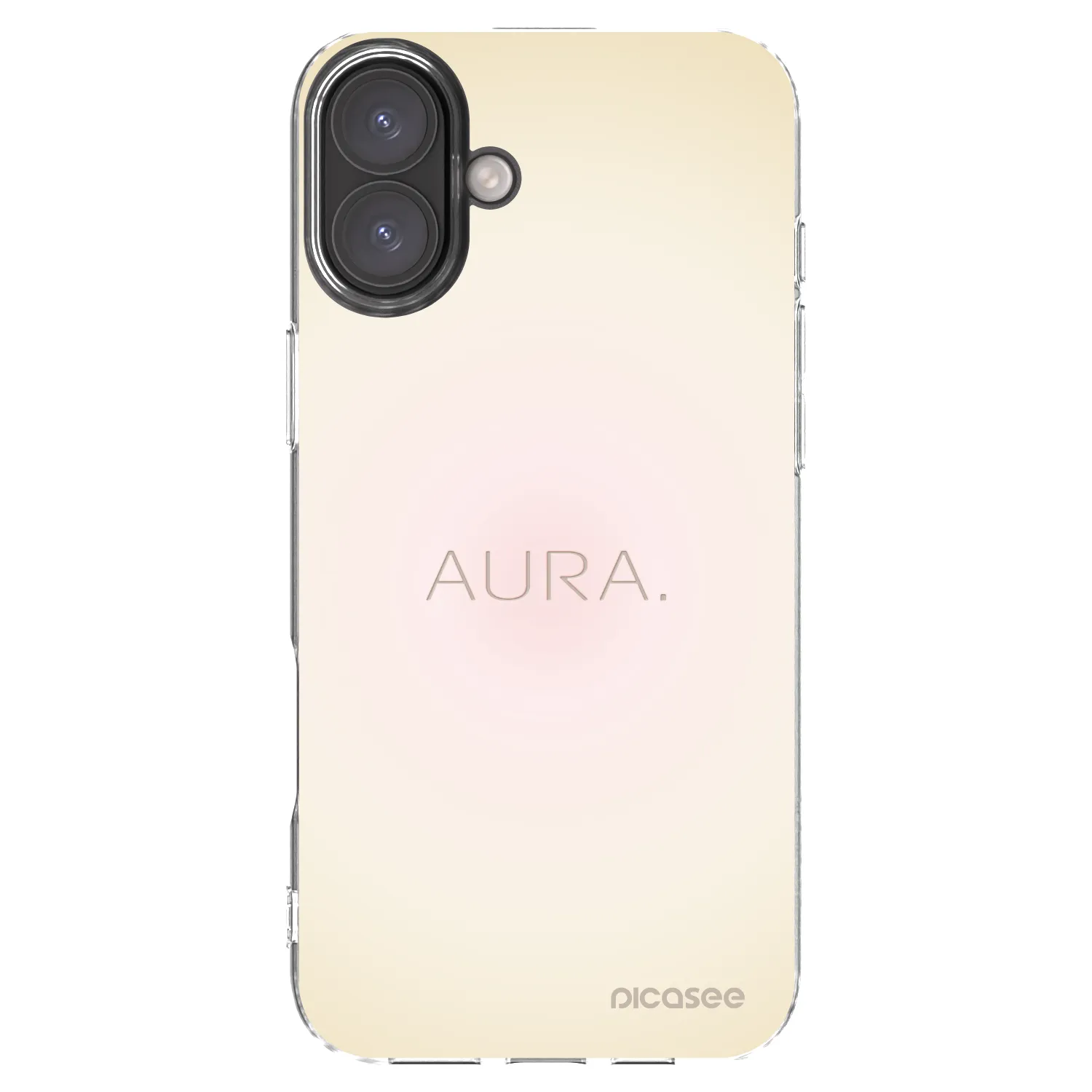 Picasee silikonowe przeźroczyste etui na Apple iPhone 16 Plus - Aura