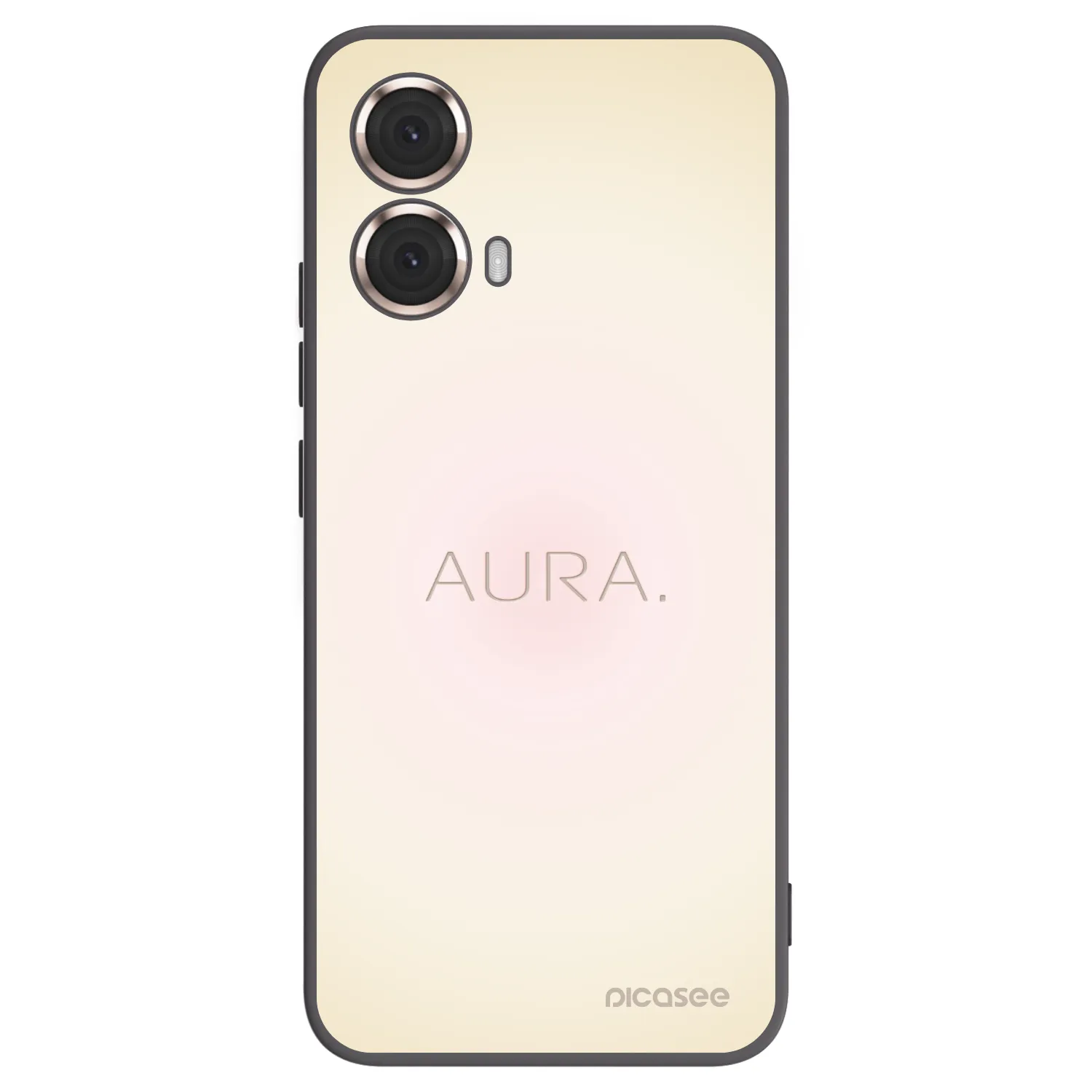 Picasee silikonowe czarne etui na Motorola Moto G85 - Aura