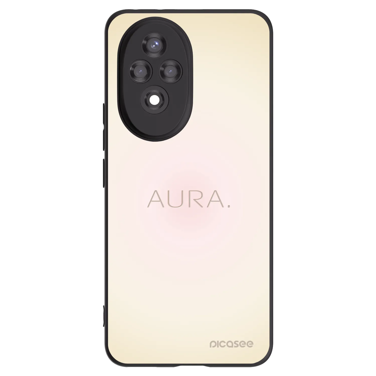 Picasee silikonowe czarne etui na Honor 200 Pro 5G - Aura