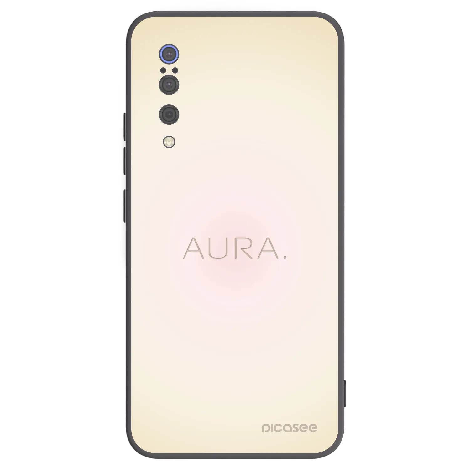 Picasee silikonowe czarne etui na Xiaomi Mi 9 - Aura
