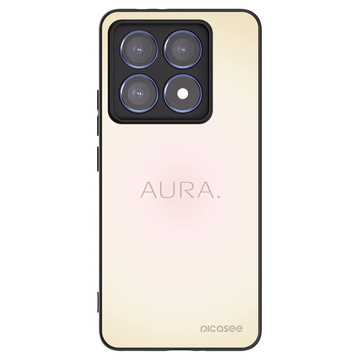 Picasee silikonowe czarne etui na Xiaomi 14T Pro - Aura