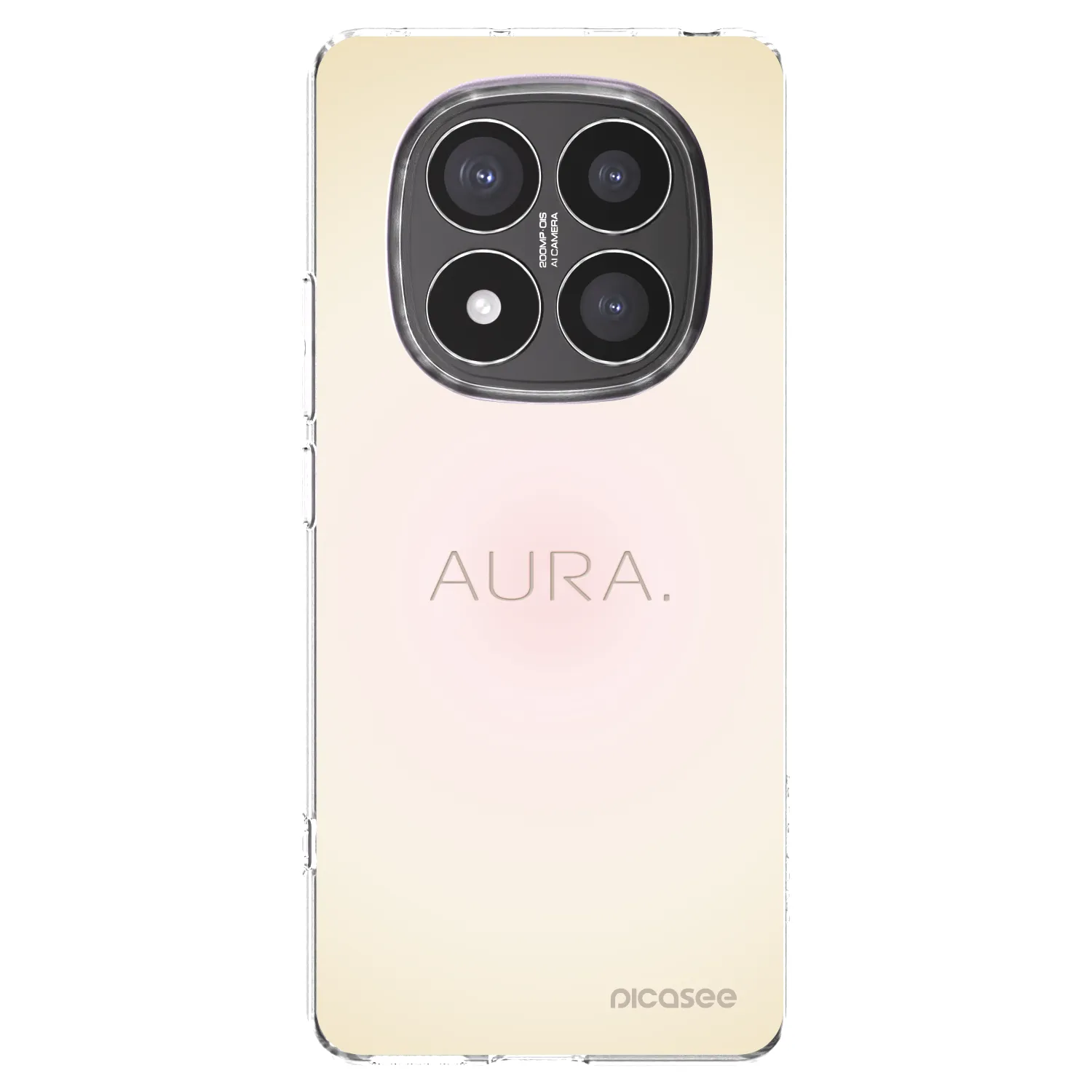 Picasee silikonowe przeźroczyste etui na Xiaomi Redmi Note 14 Pro+ 5G - Aura