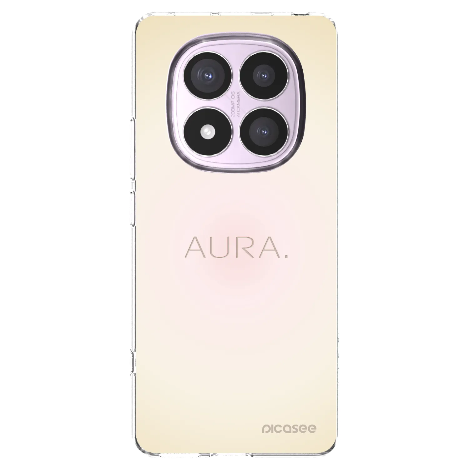 Picasee silikonowe przeźroczyste etui na Xiaomi Redmi Note 14 Pro 5G - Aura