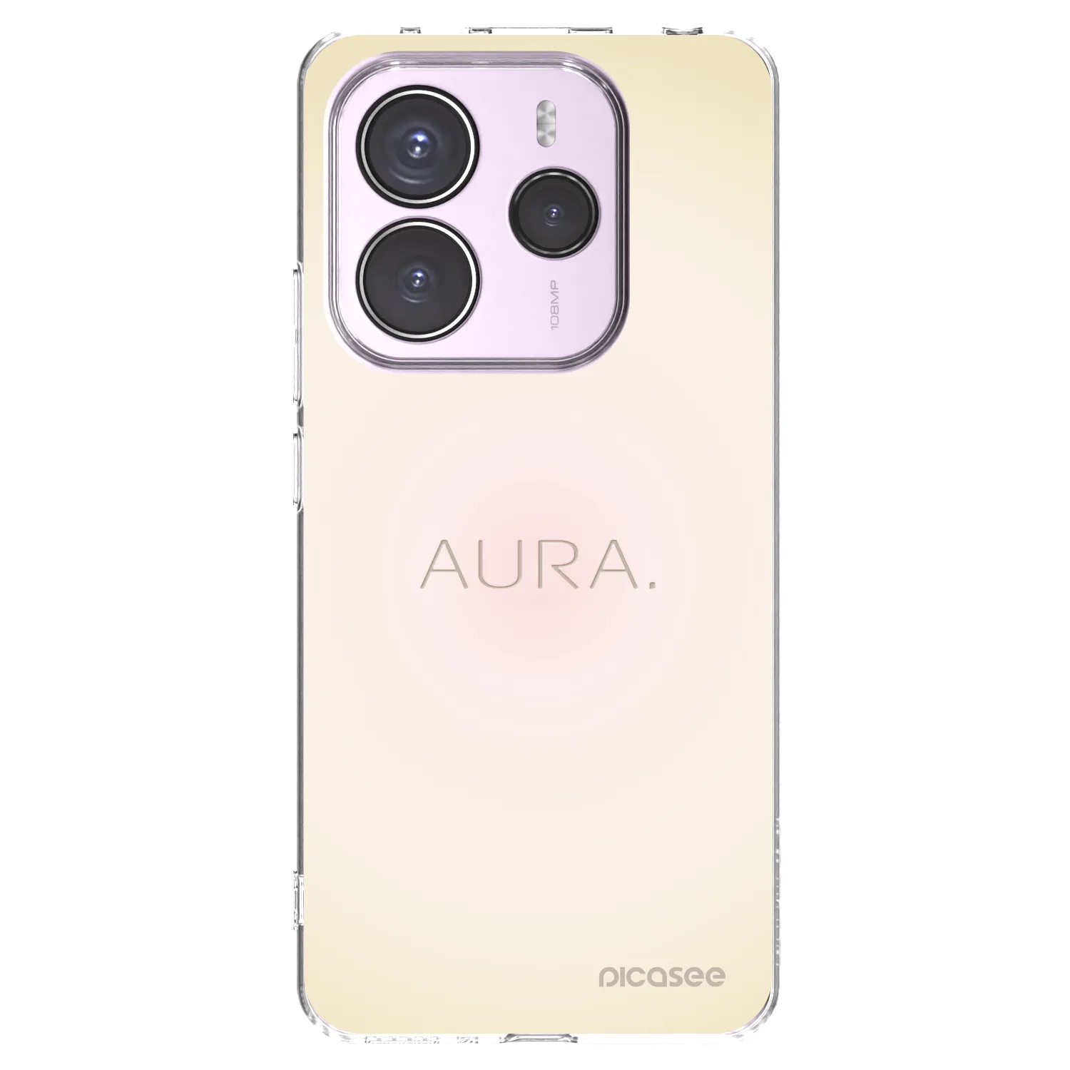 Picasee silikonowe przeźroczyste etui na Xiaomi Redmi Note 14 5G - Aura