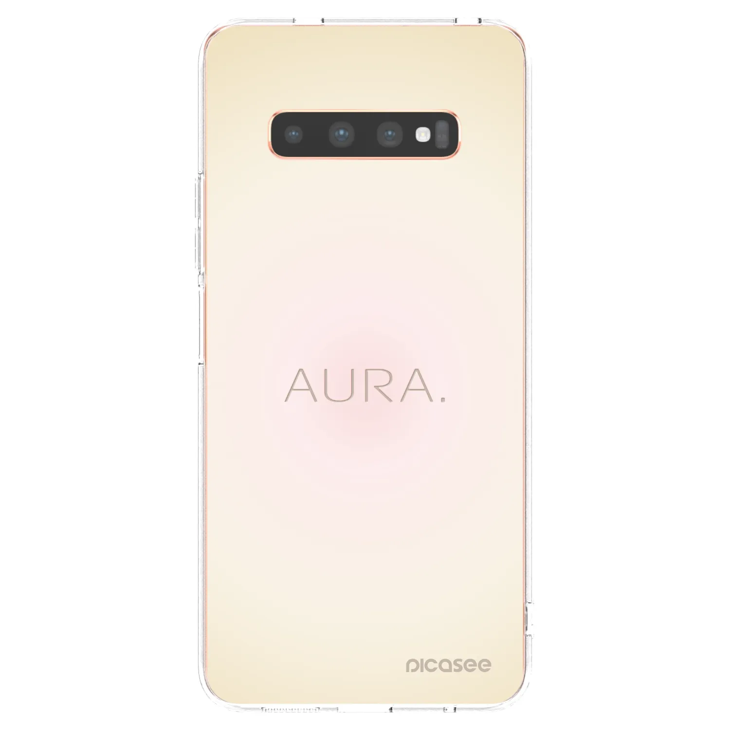 Picasee silikonowe przeźroczyste etui na Samsung Galaxy S10 Plus G975 - Aura