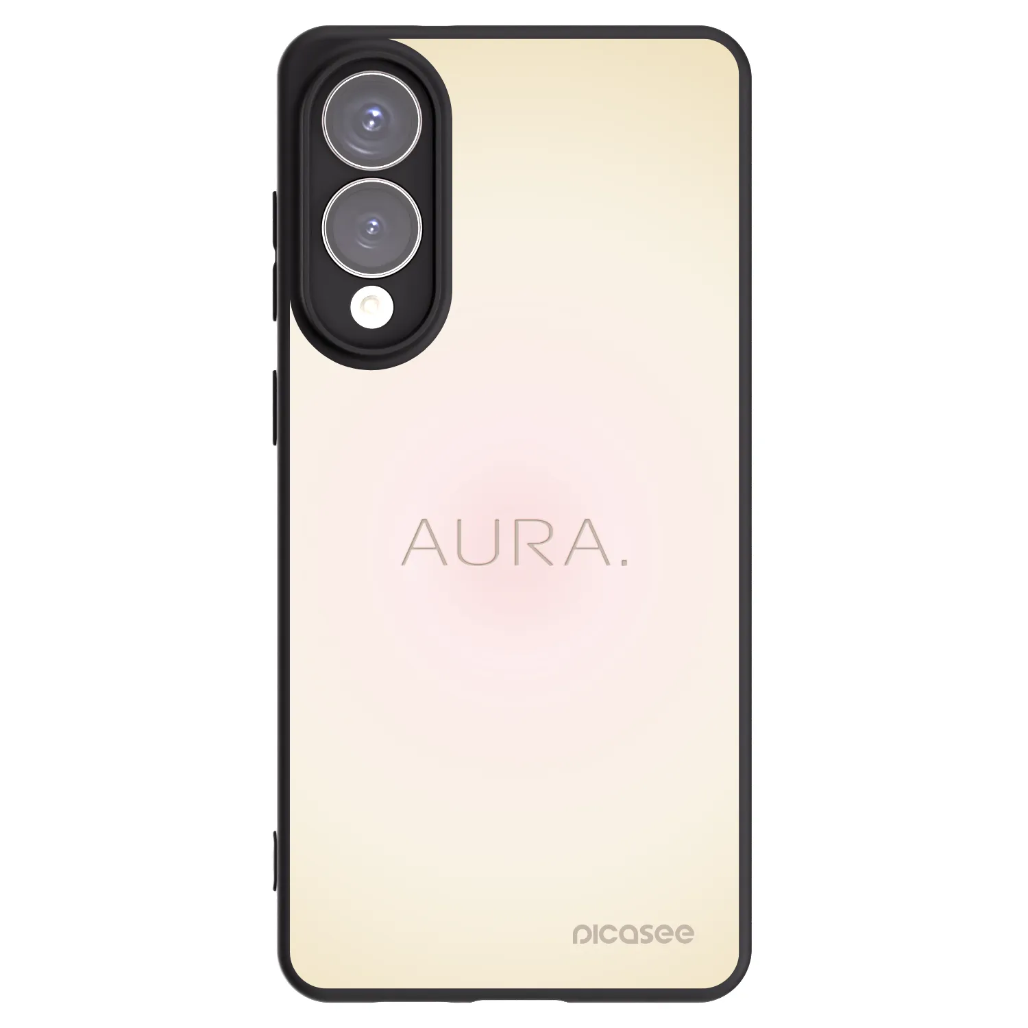 Picasee silikonowe czarne etui na Samsung Galaxy S25 Edge 5G - Aura