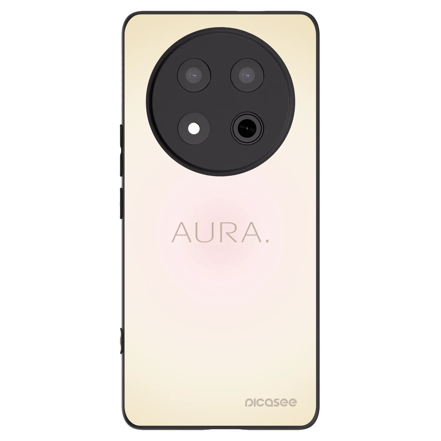 Picasee silikonowe czarne etui na Honor Magic7 Lite 5G - Aura