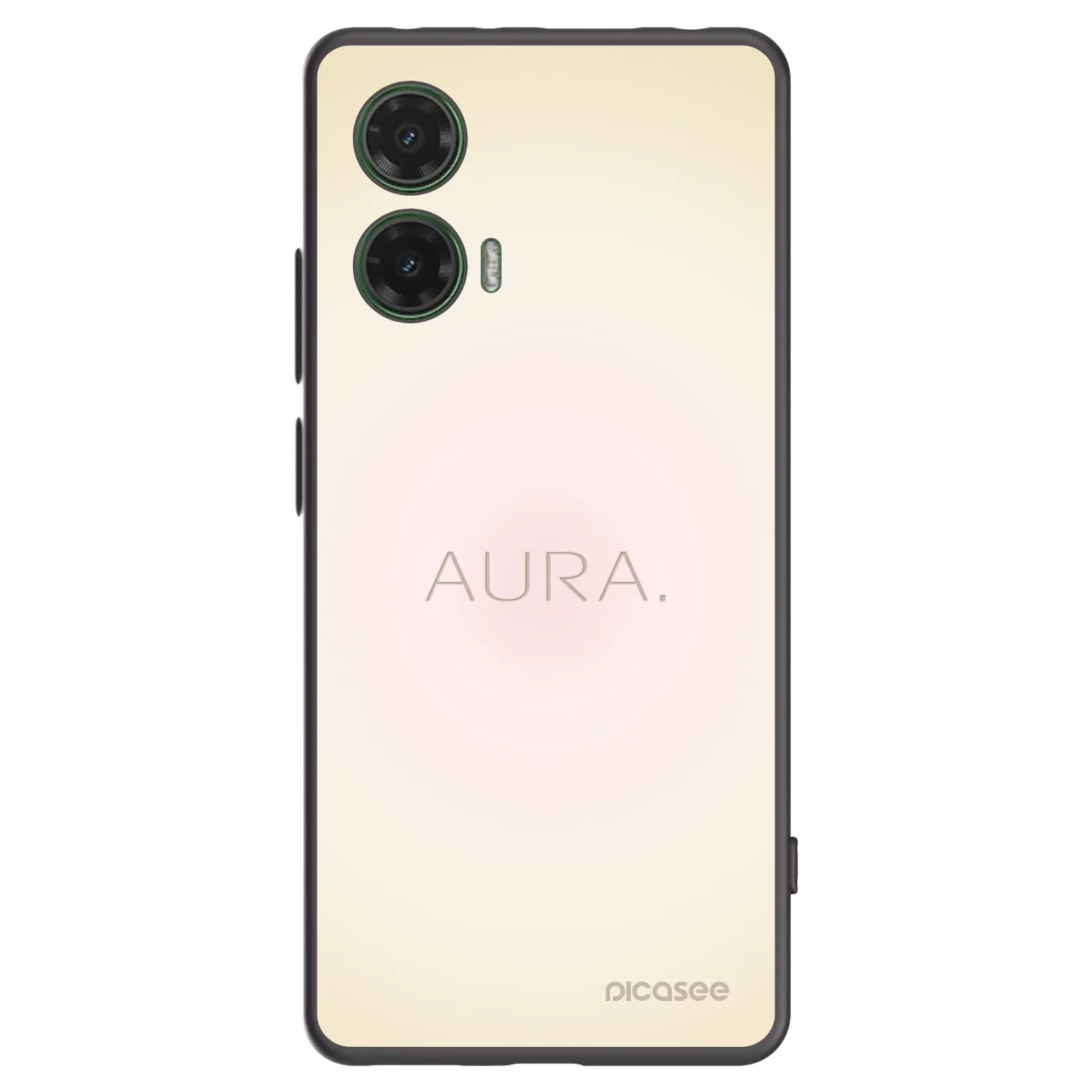 Picasee silikonowe czarne etui na Motorola Moto G35 5G - Aura