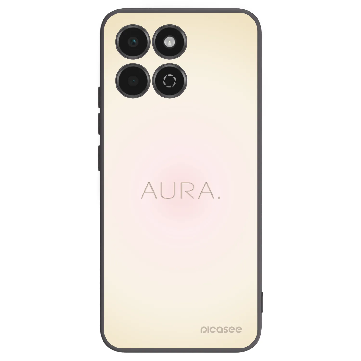 Picasee silikonowe czarne etui na Honor 200 Smart 5G - Aura