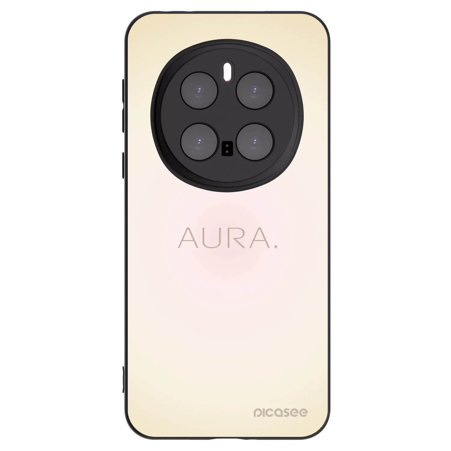 Picasee silikonowe czarne etui na Honor Magic7 Pro 5G - Aura