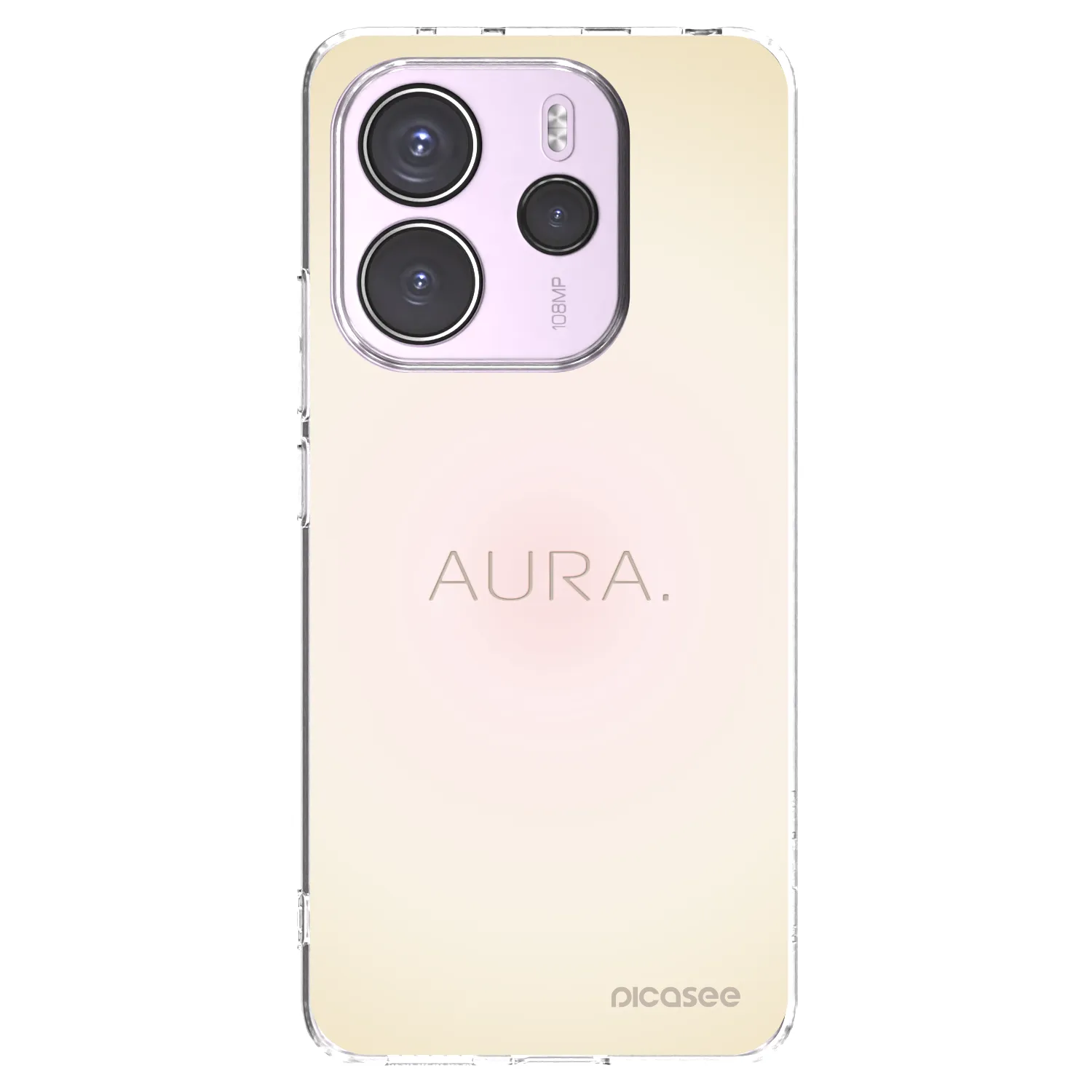 Picasee silikonowe przeźroczyste etui na Xiaomi Redmi Note 14 4G - Aura