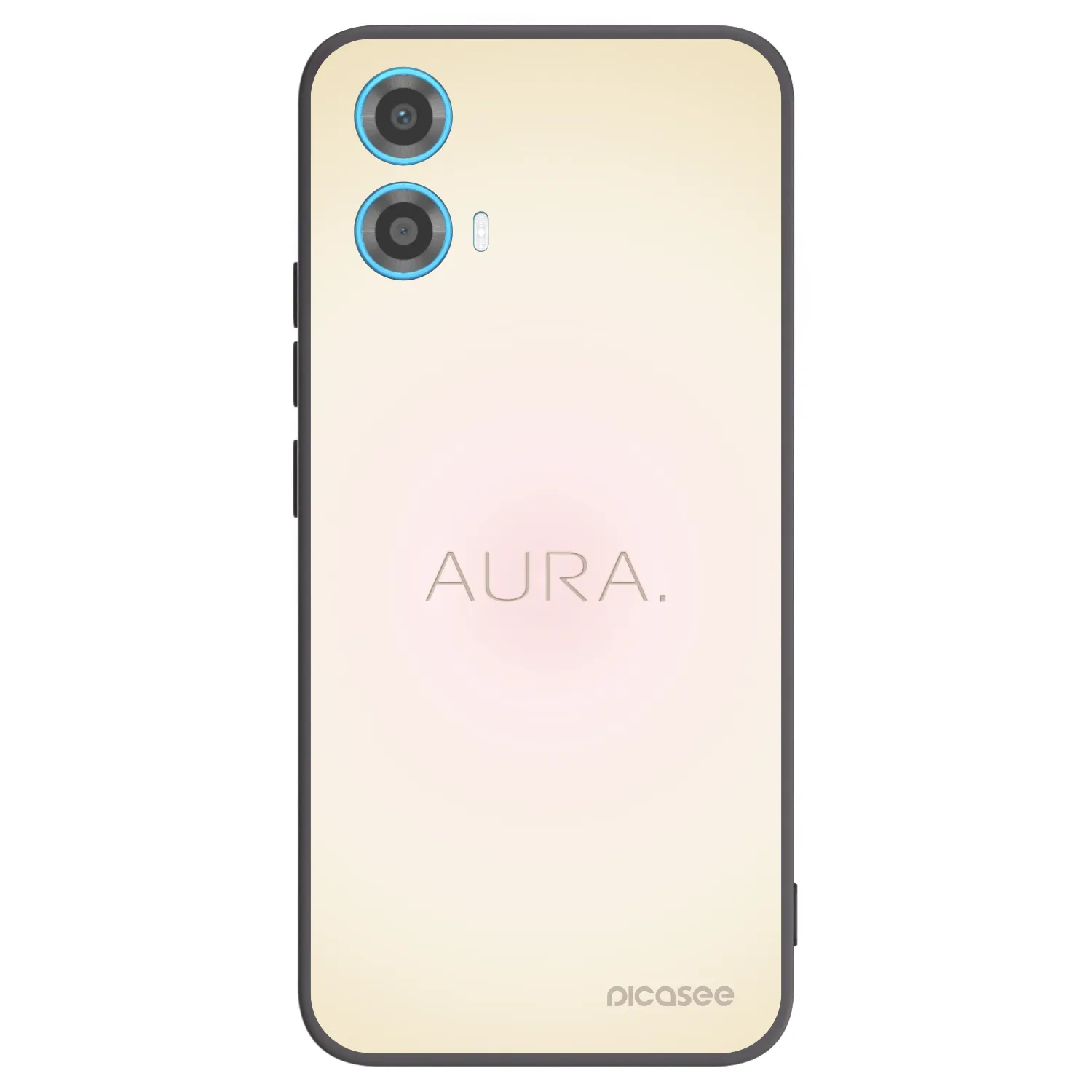 Picasee silikonowe czarne etui na Motorola Moto G34 5G - Aura