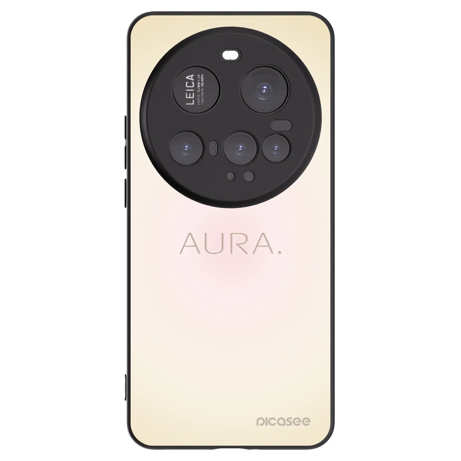 Picasee silikonowe czarne etui na Xiaomi 15 Ultra - Aura