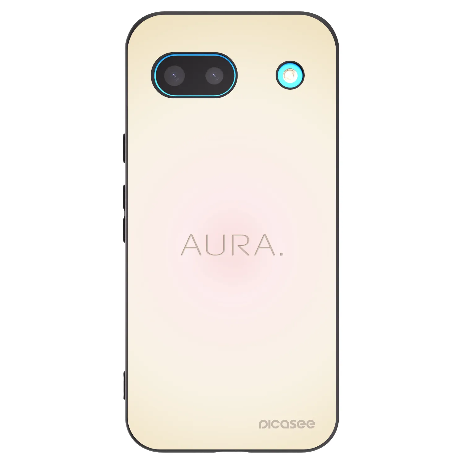 Picasee silikonowe czarne etui na Google Pixel 8a - Aura