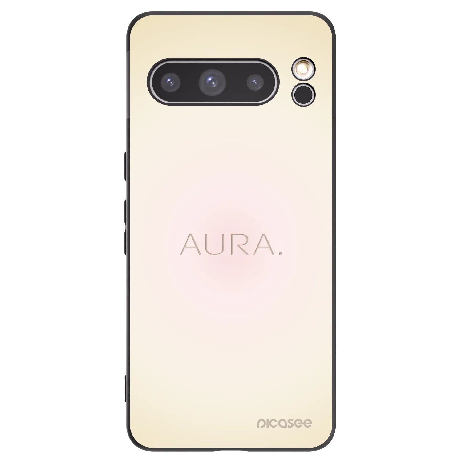 Picasee silikonowe czarne etui na Google Pixel 8 Pro - Aura