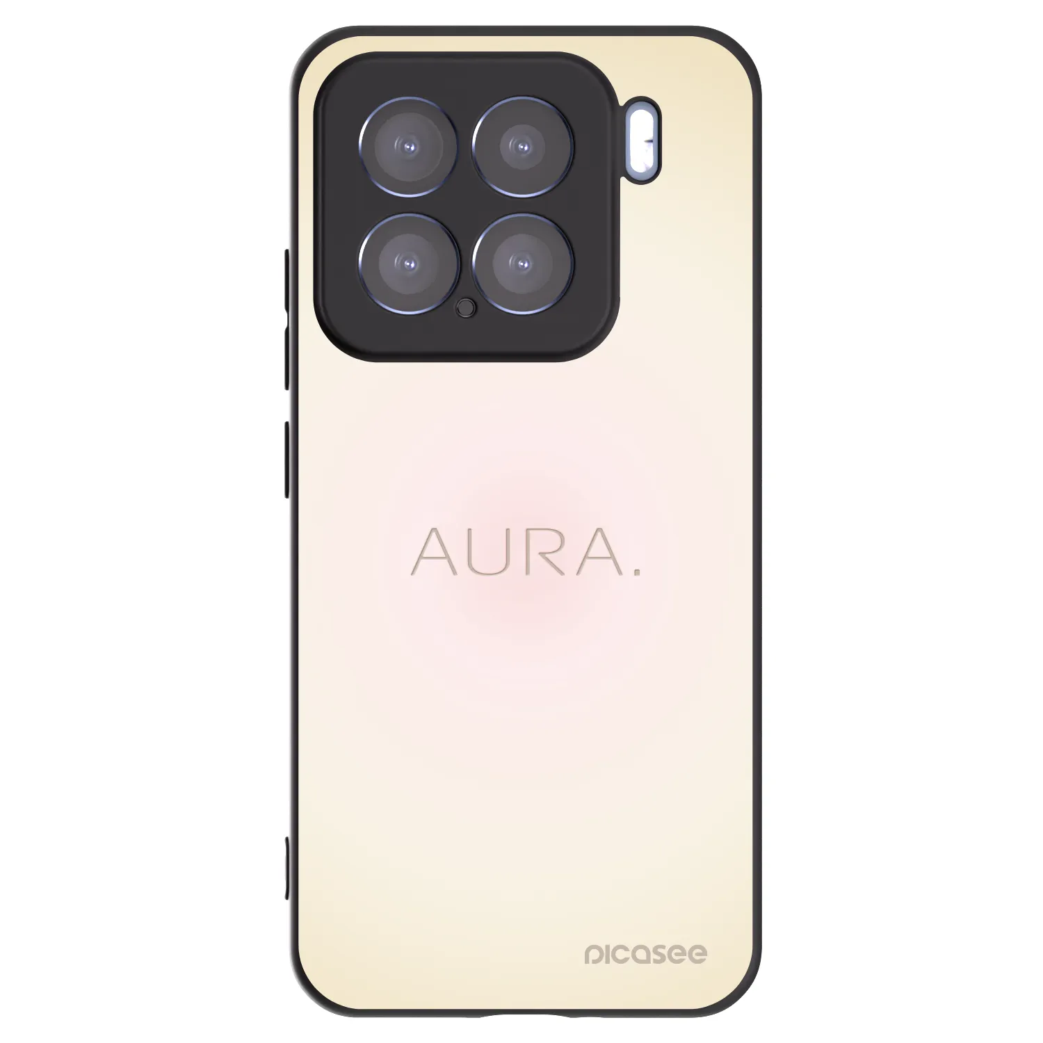 Picasee silikonowe czarne etui na Xiaomi 15 - Aura