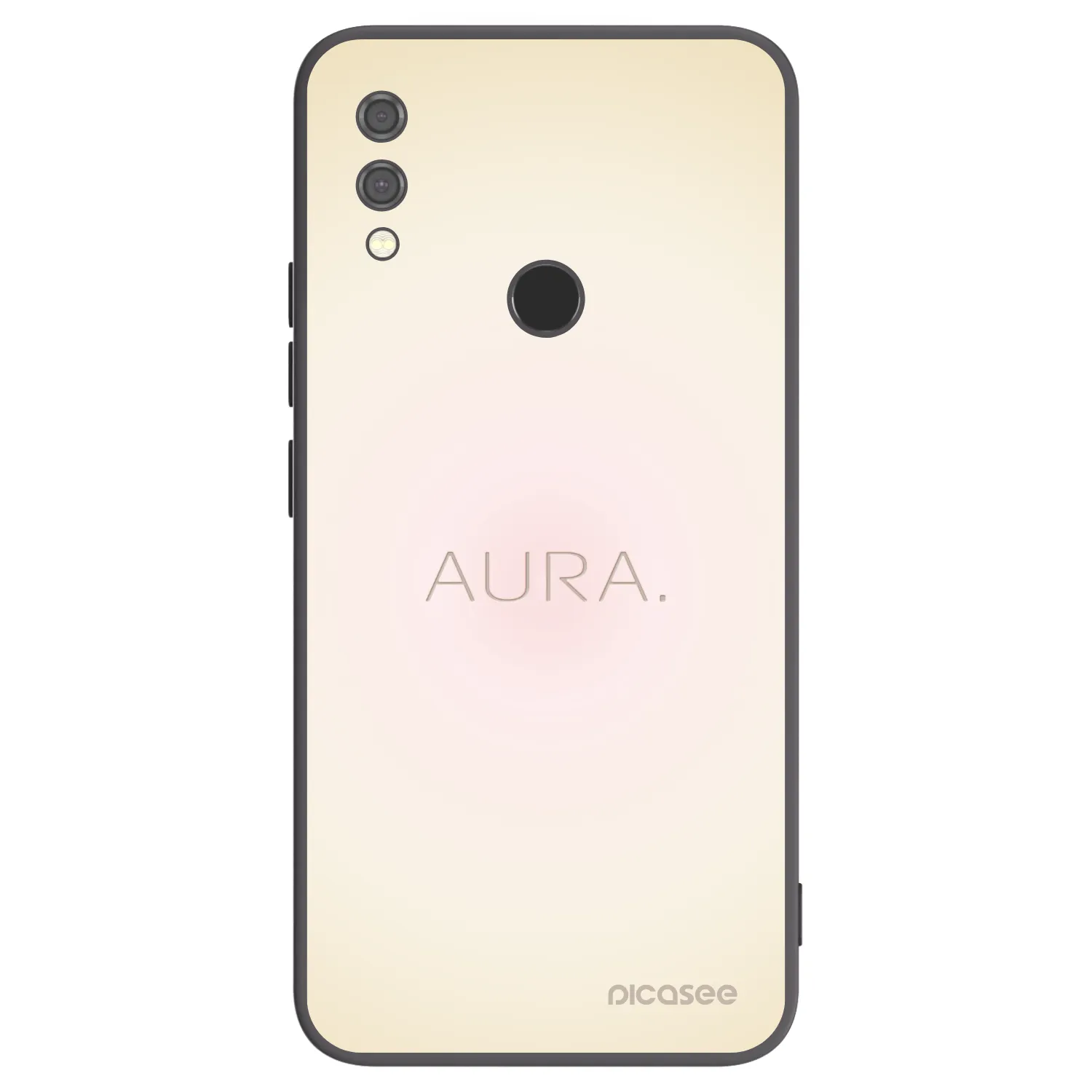 Picasee silikonowe czarne etui na Xiaomi Redmi Note 7 - Aura