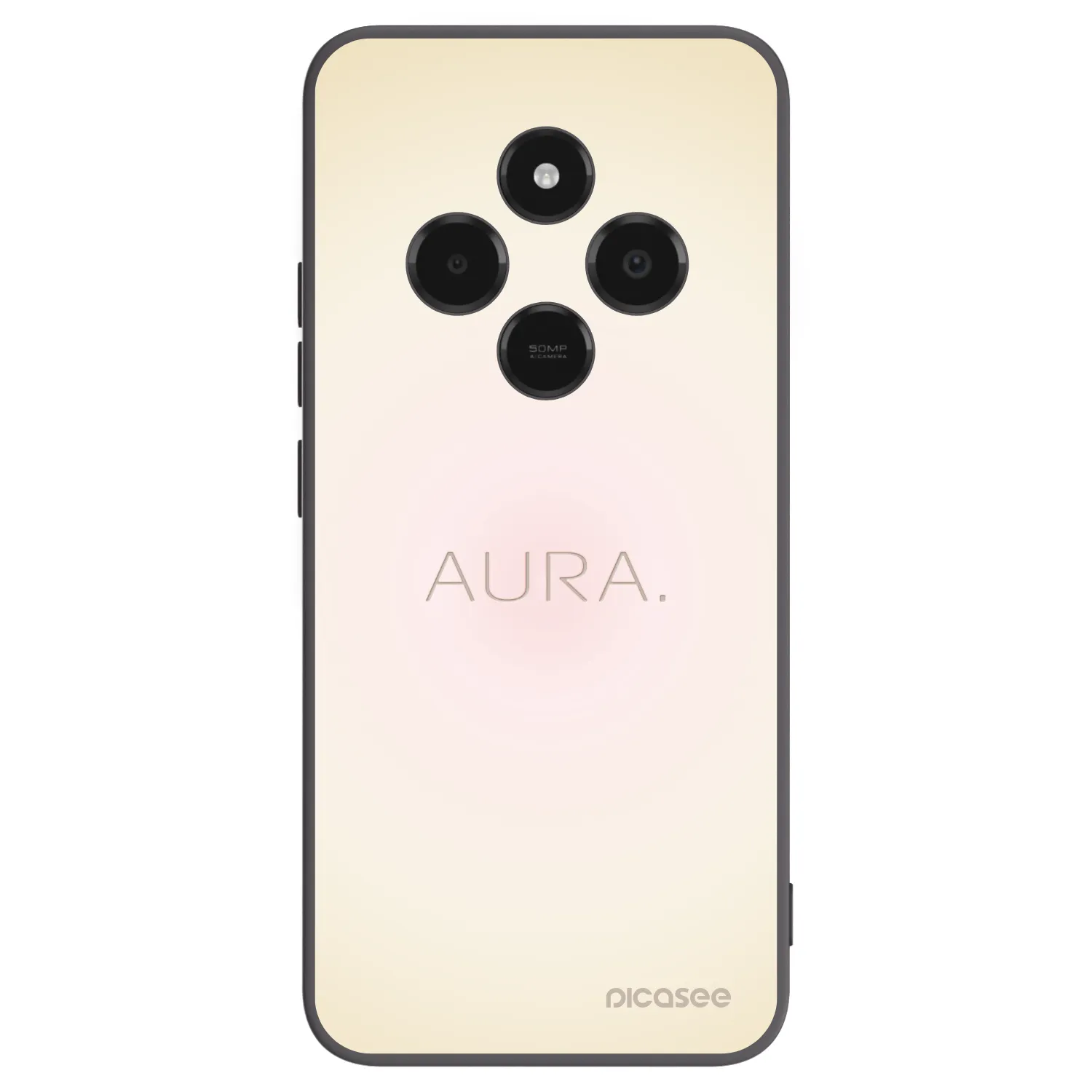 Picasee silikonowe czarne etui na Xiaomi Poco C75 - Aura