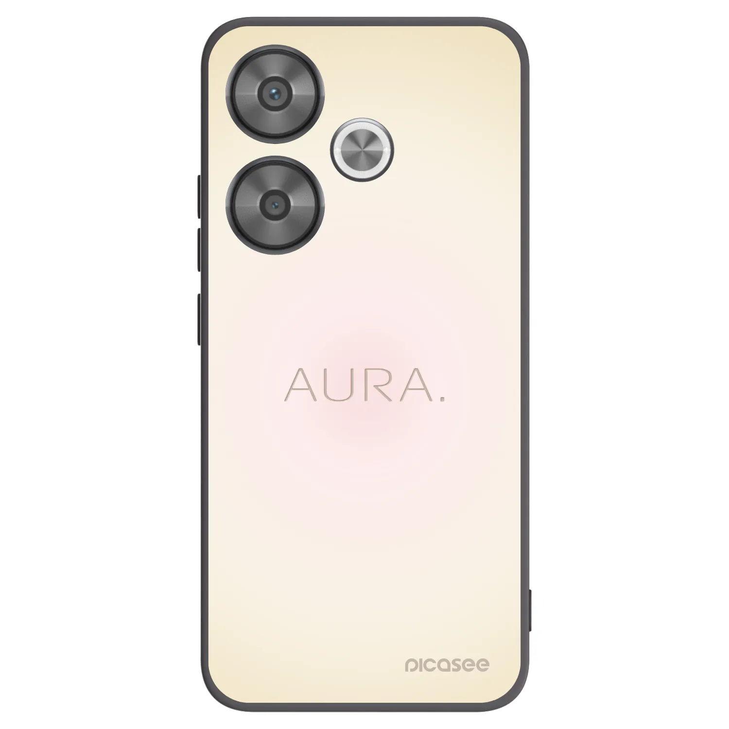 Picasee silikonowe czarne etui na Xiaomi Poco F6 - Aura