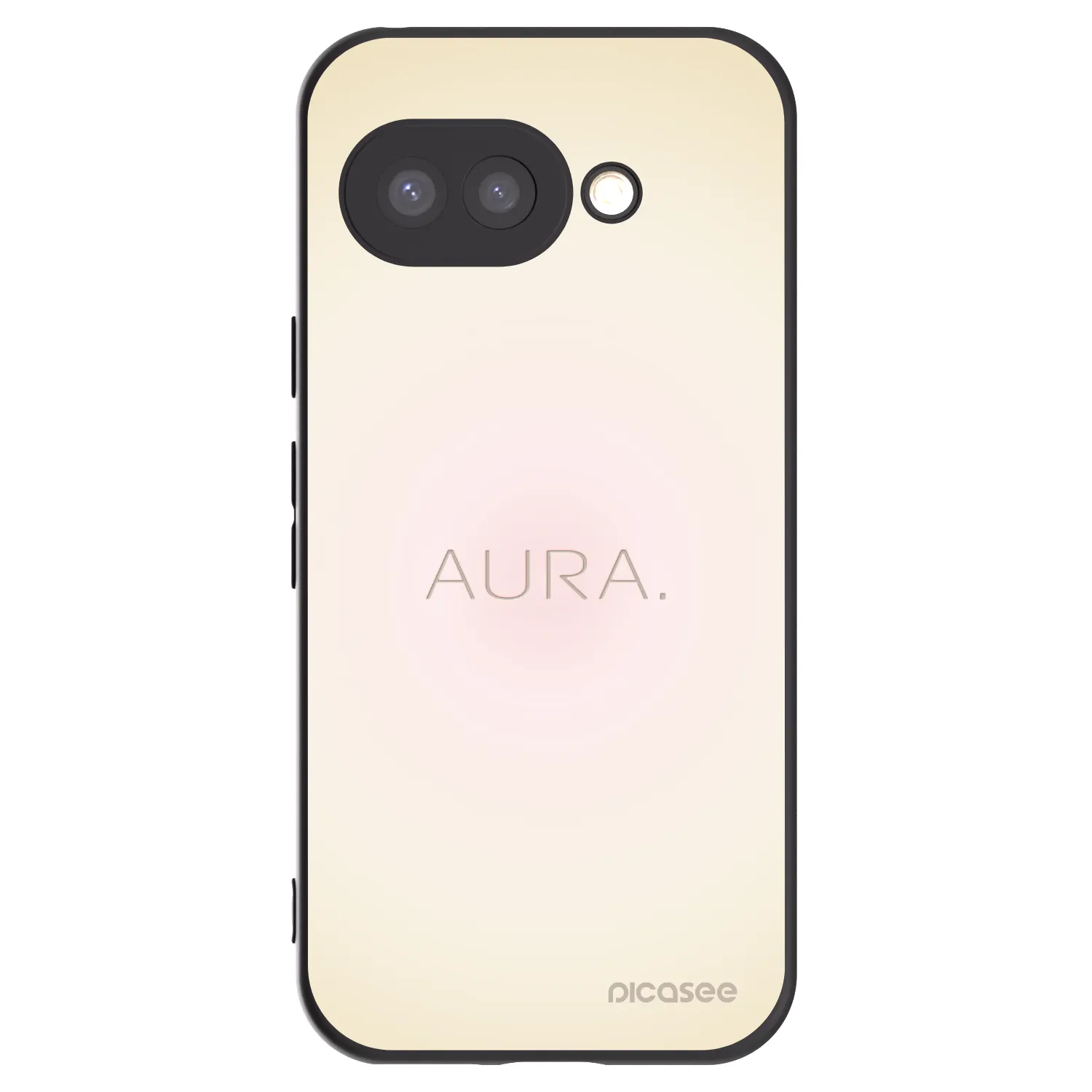 Picasee silikonowe czarne etui na Google Pixel 9a - Aura