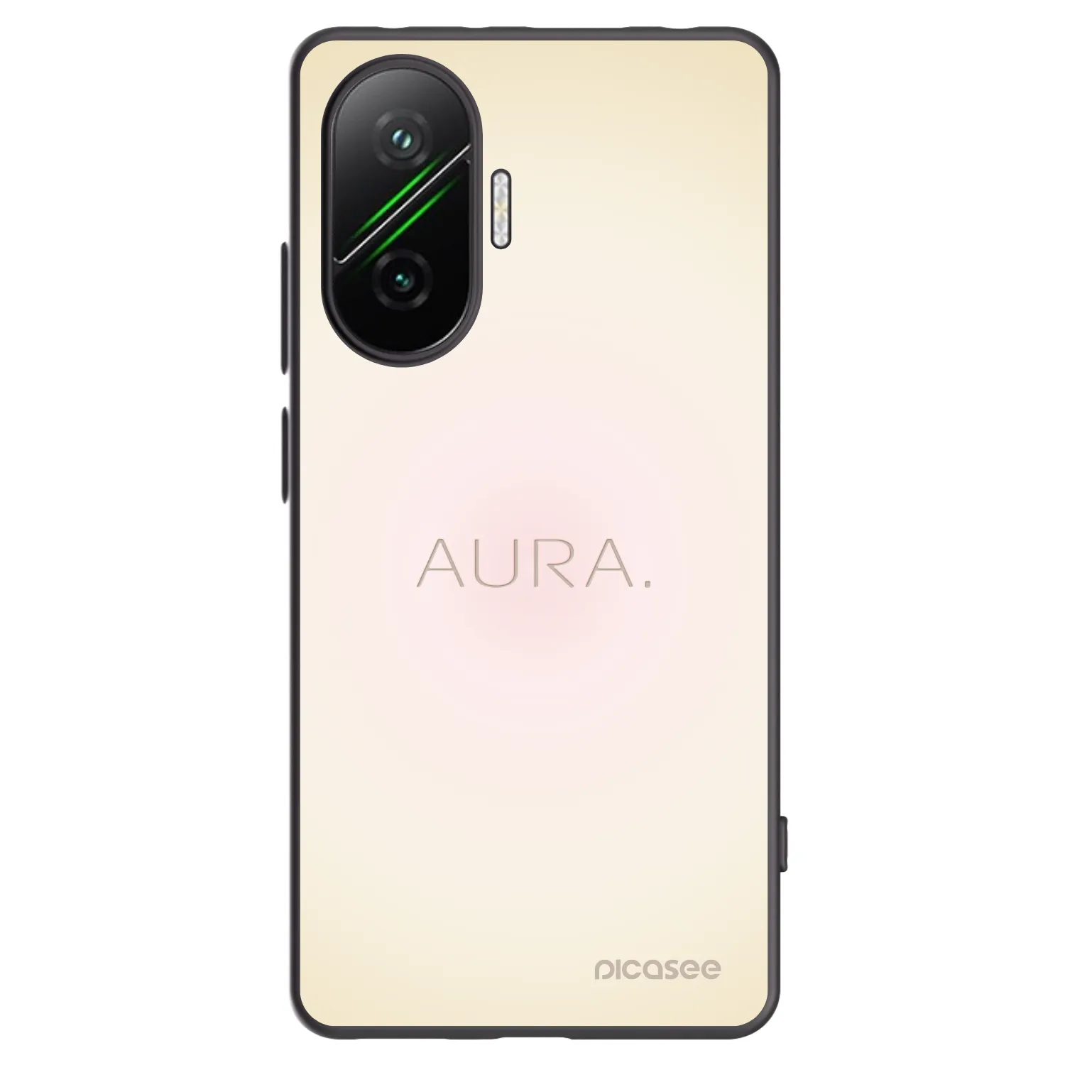 Picasee silikonowe czarne etui na Xiaomi Poco F7 Pro 5G - Aura