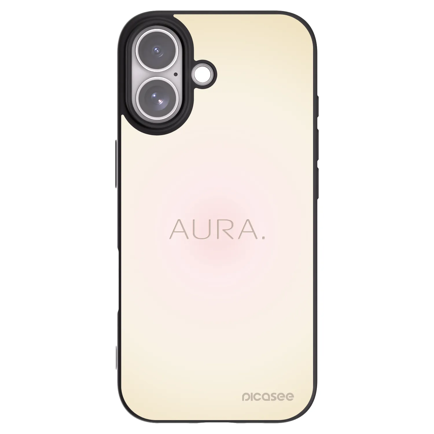 Picasee silikonowe czarne etui na Apple iPhone 17 - Aura