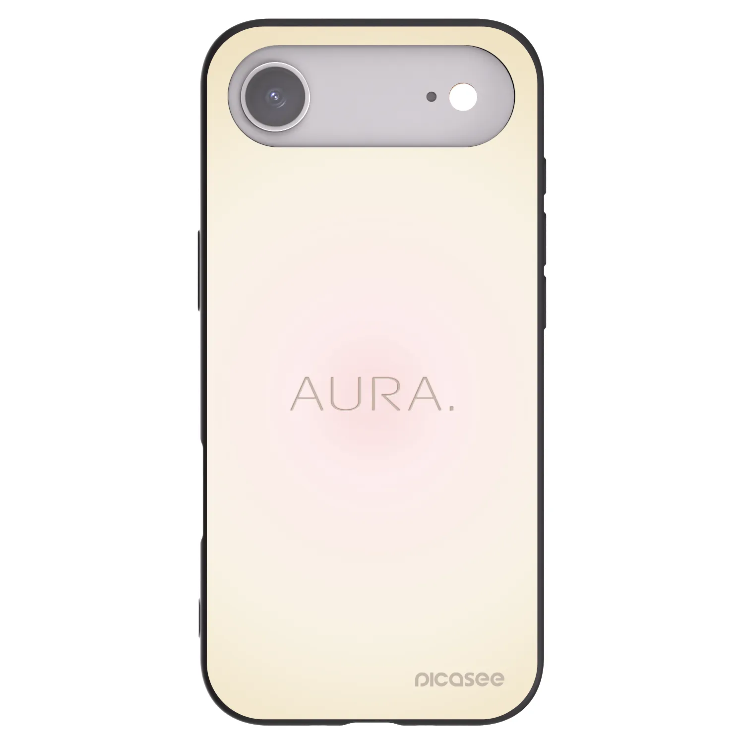 Picasee silikonowe czarne etui na Apple iPhone Air - Aura