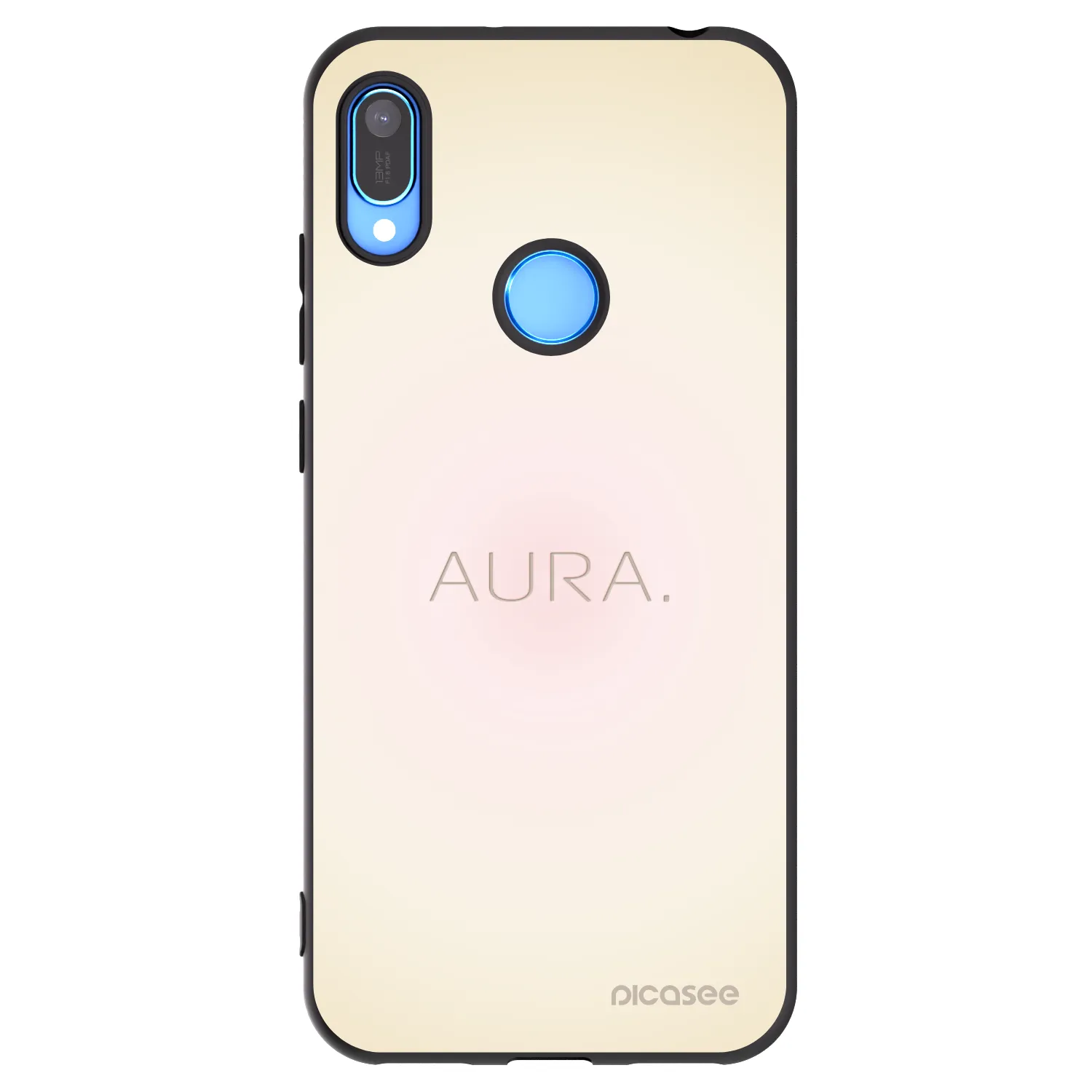 Picasee silikonowe czarne etui na Huawei Y6 2019 - Aura