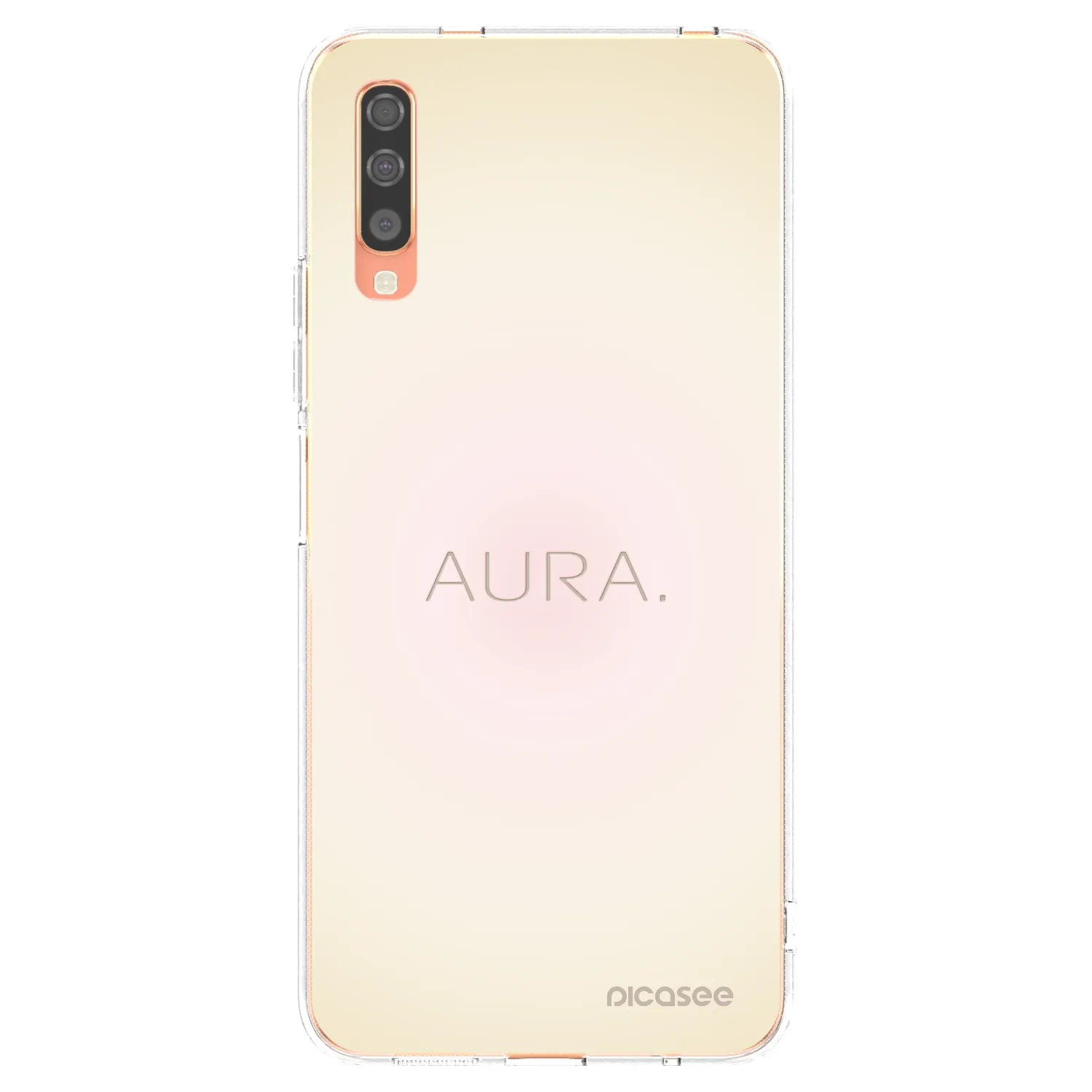 Picasee silikonowe przeźroczyste etui na Samsung Galaxy A70 A705F - Aura