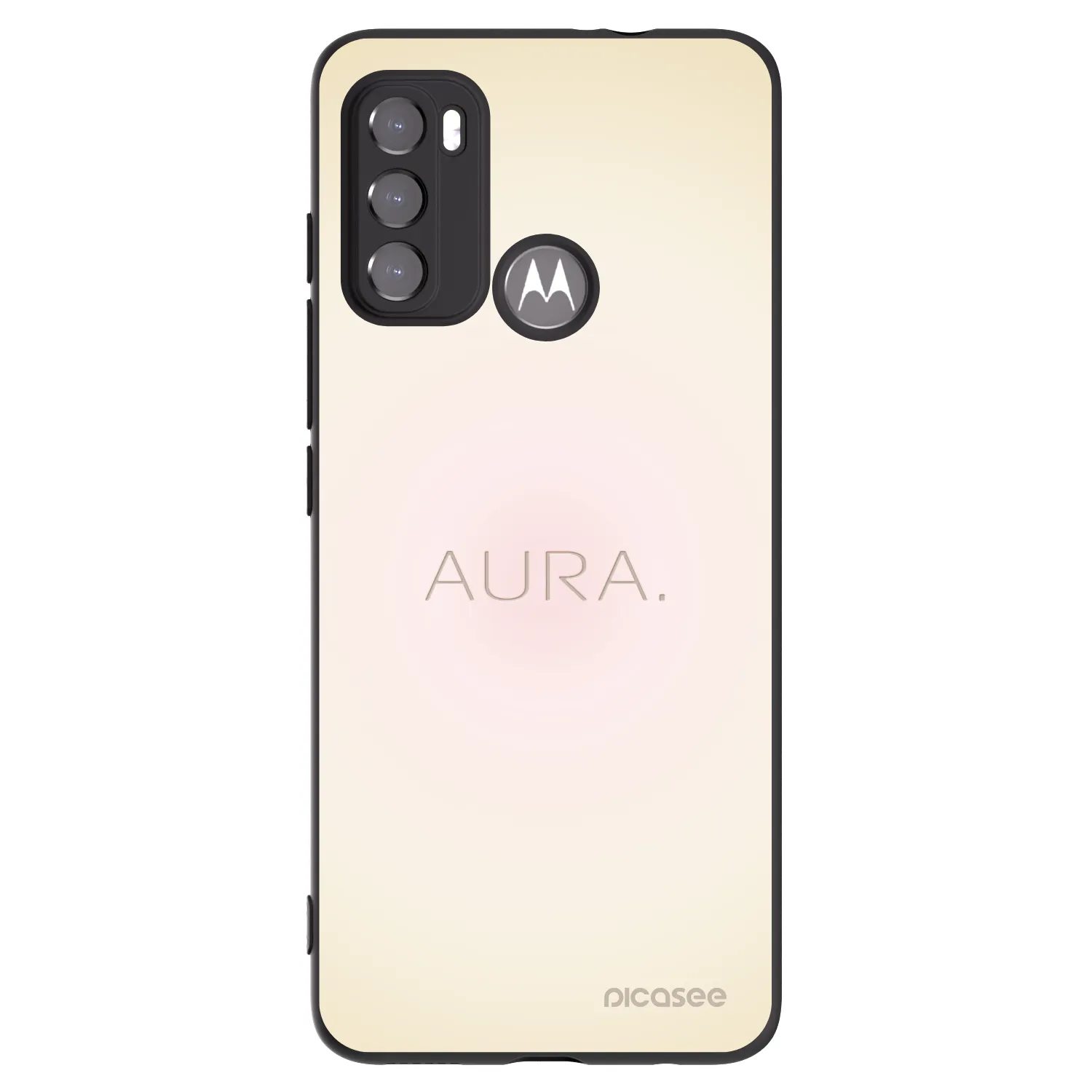 Picasee silikonowe czarne etui na Motorola Edge 60 5G - Aura