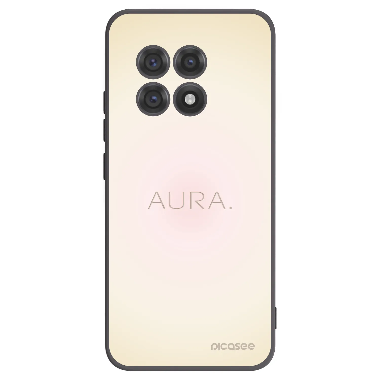 Picasee silikonowe czarne etui na OnePlus 13R 5G - Aura