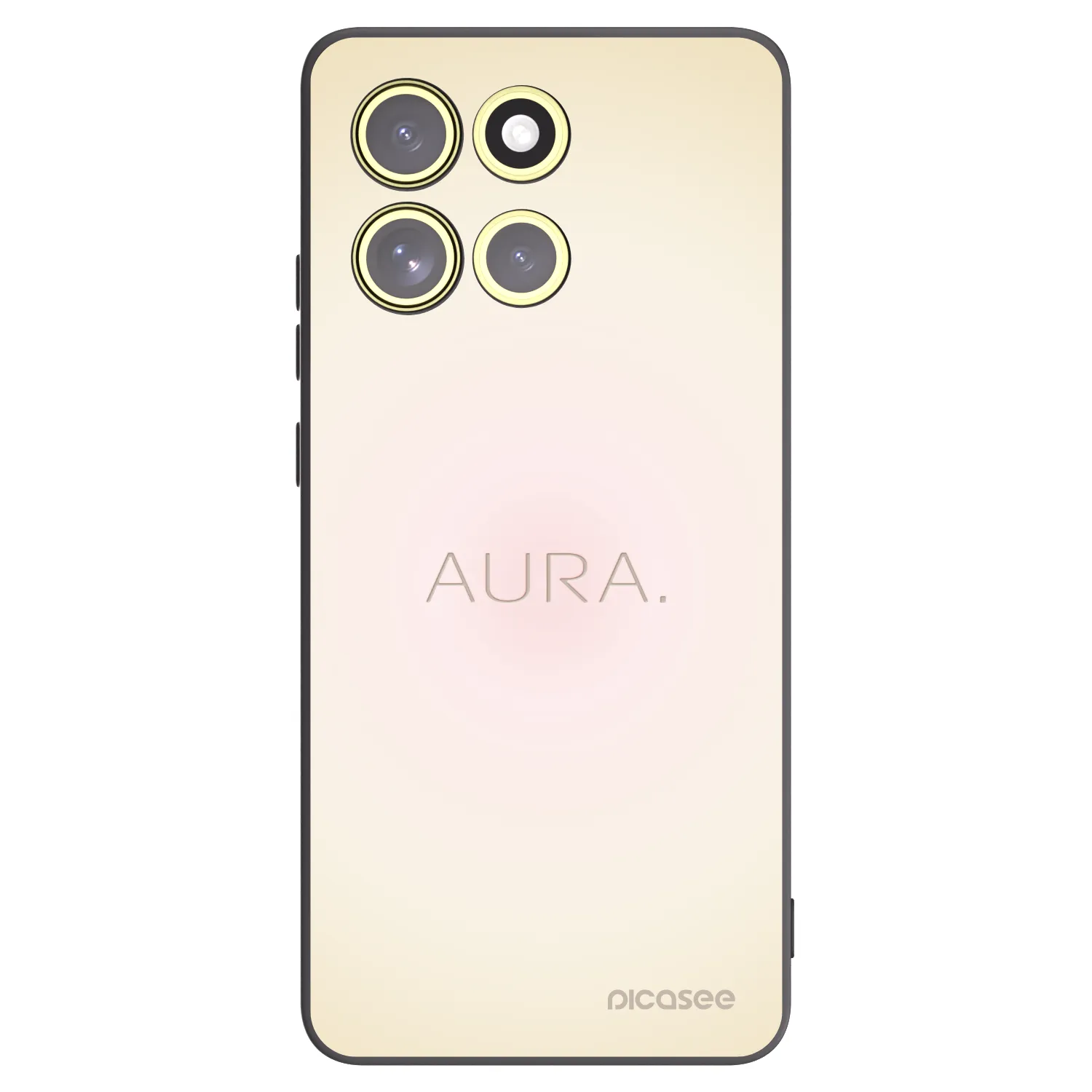 Picasee silikonowe czarne etui na Motorola Moto G86 5G - Aura