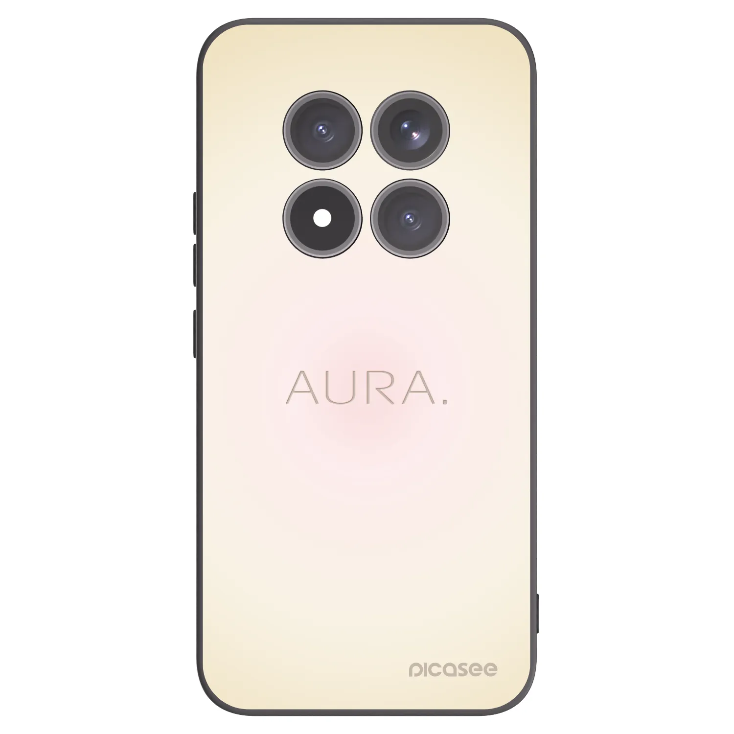 Picasee silikonowe czarne etui na Xiaomi Redmi Note 15 Pro+ - Aura