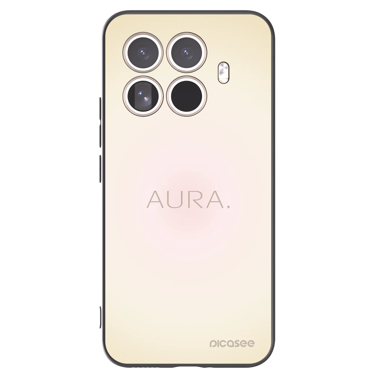 Picasee silikonowe czarne etui na Xiaomi 15T Pro - Aura