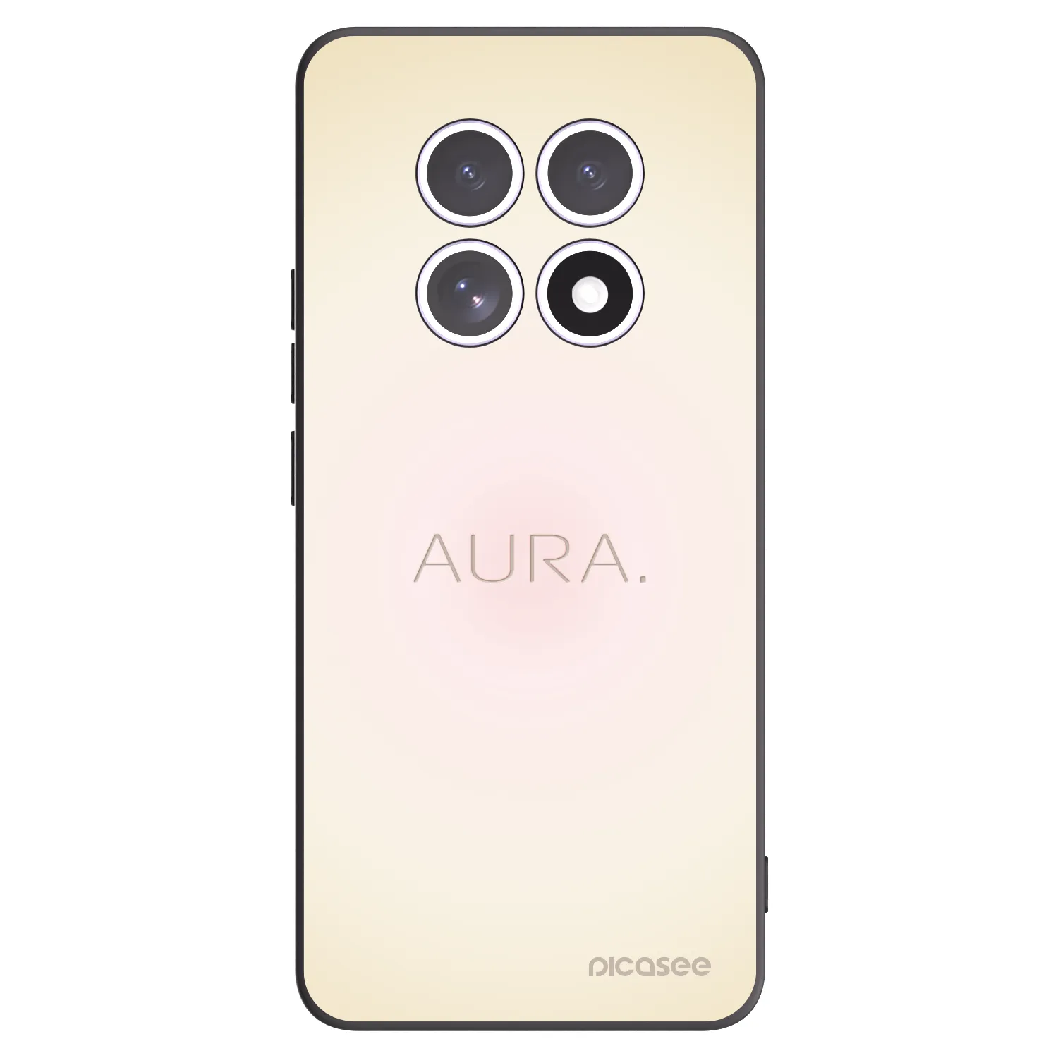 Picasee silikonowe czarne etui na Xiaomi Redmi Note 15 4G - Aura