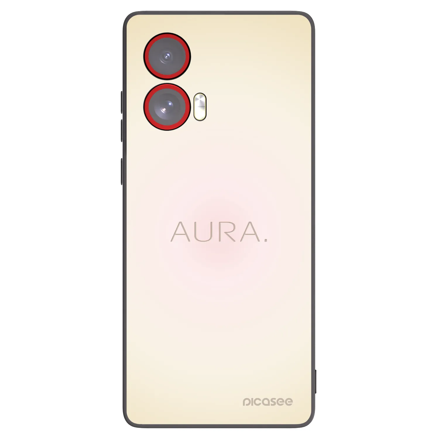 Picasee silikonowe czarne etui na Motorola Edge 50 Fusion - Aura