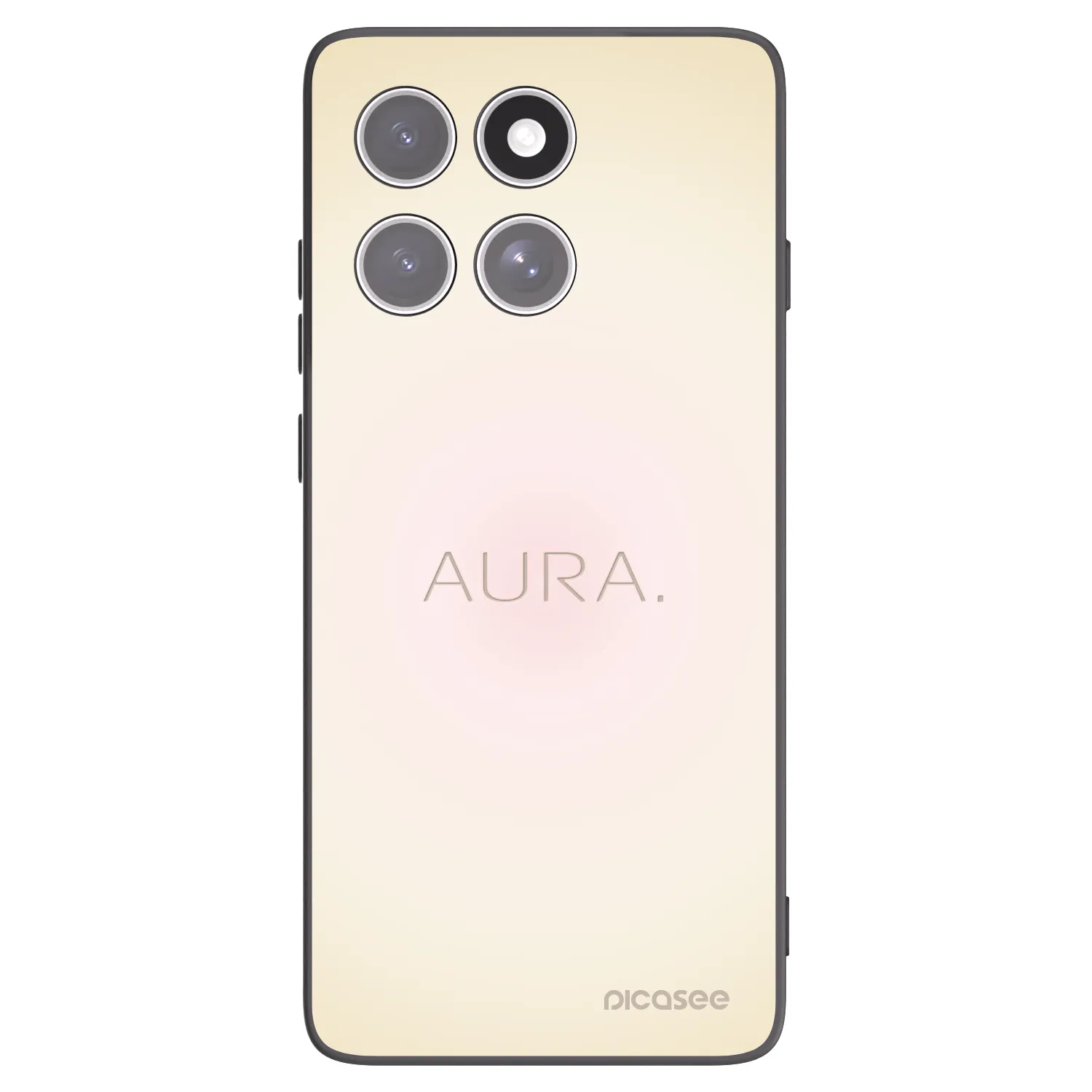 Picasee silikonowe czarne etui na Motorola Edge 60 Fusion - Aura
