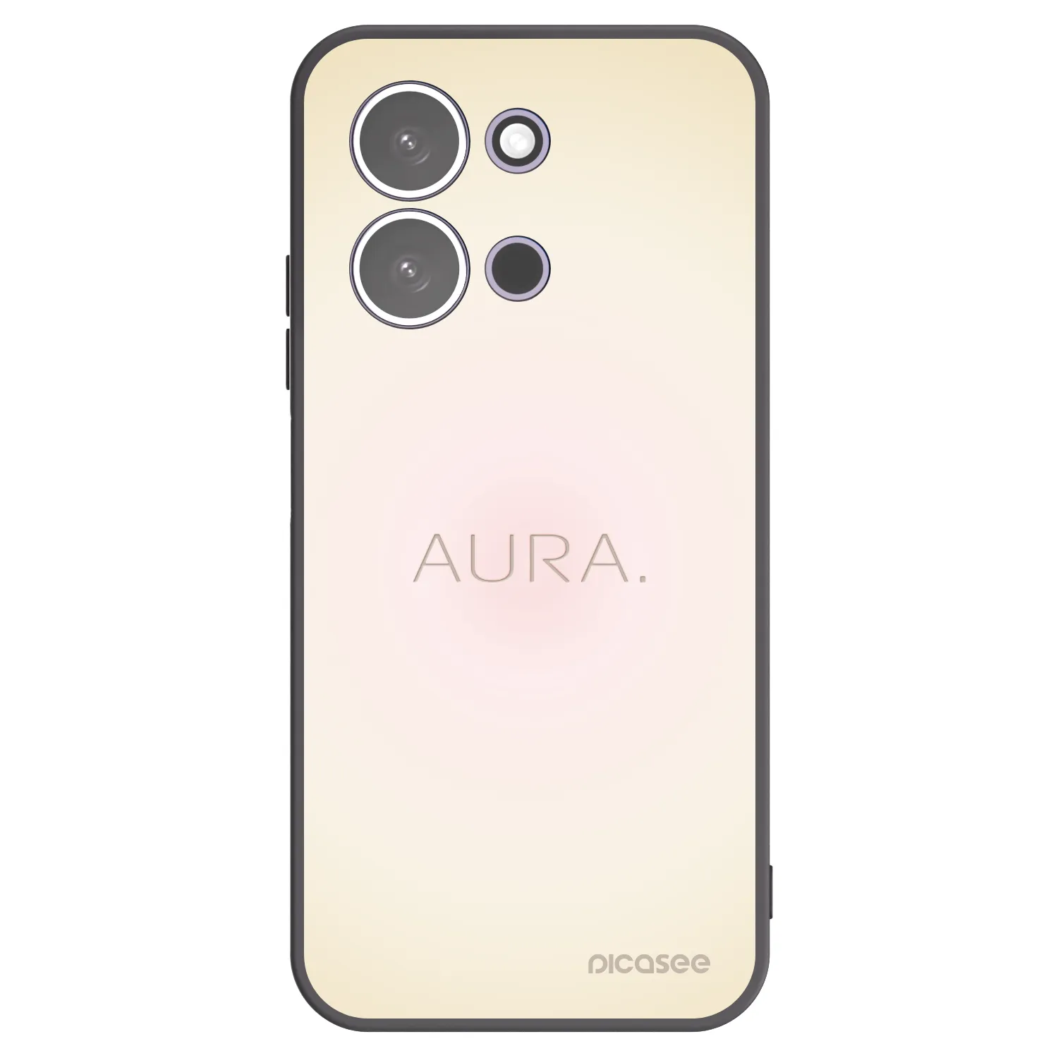 Picasee silikonowe czarne etui na Xiaomi Redmi 15C 5G - Aura