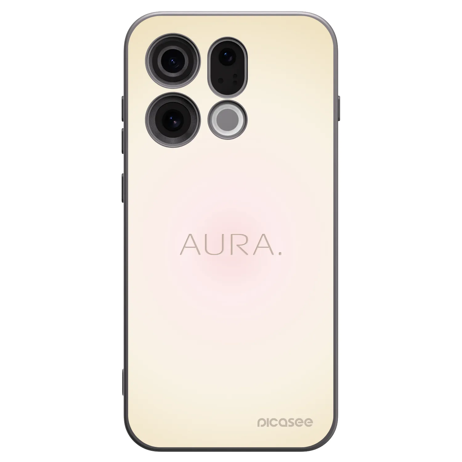 Picasee silikonowe czarne etui na OPPO Find X9 - Aura